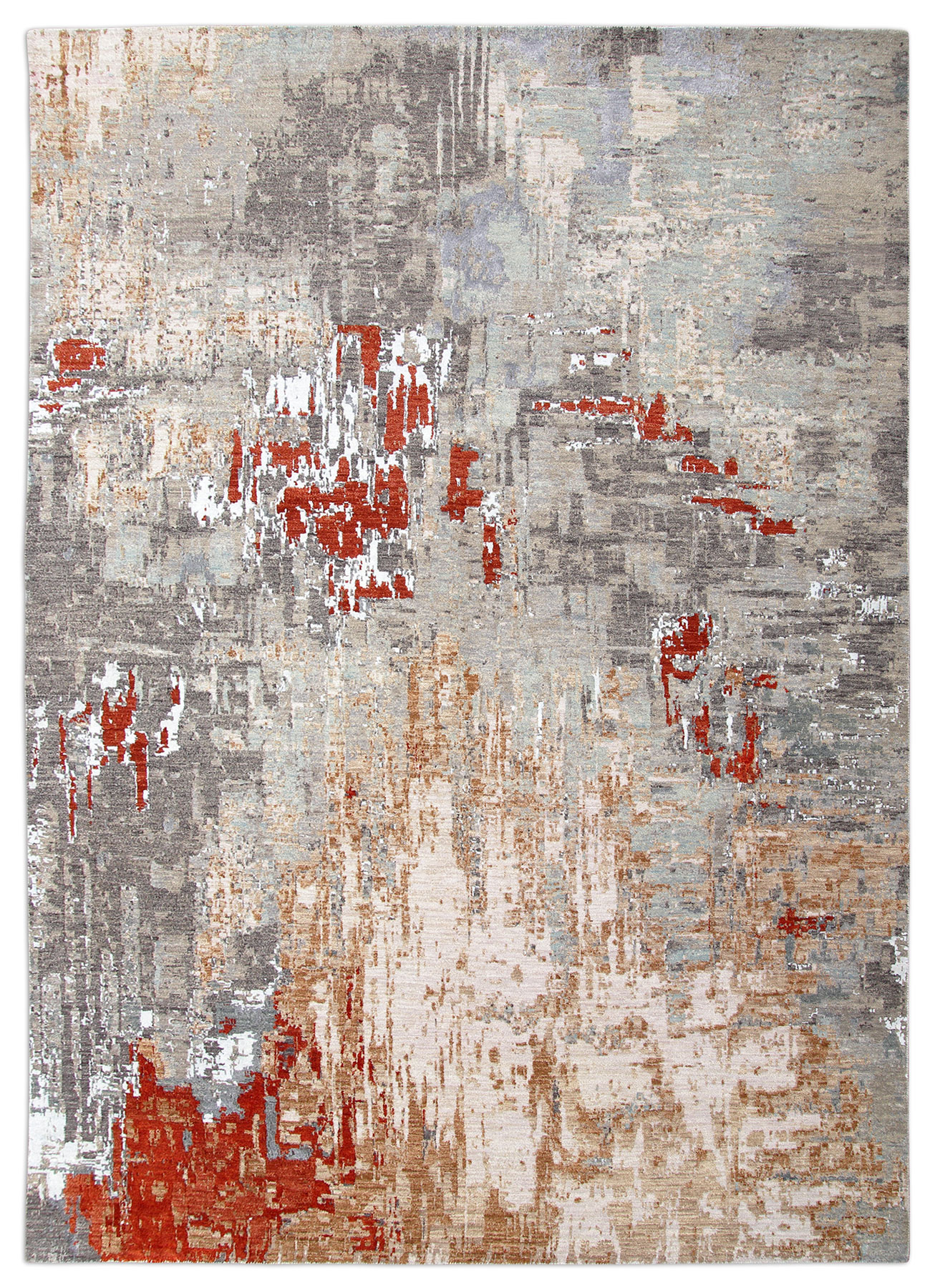 Thomas Designteppich 10/10 Indien | Schurwolle Thomas Designteppich 10/10 Indien | Schurwolle