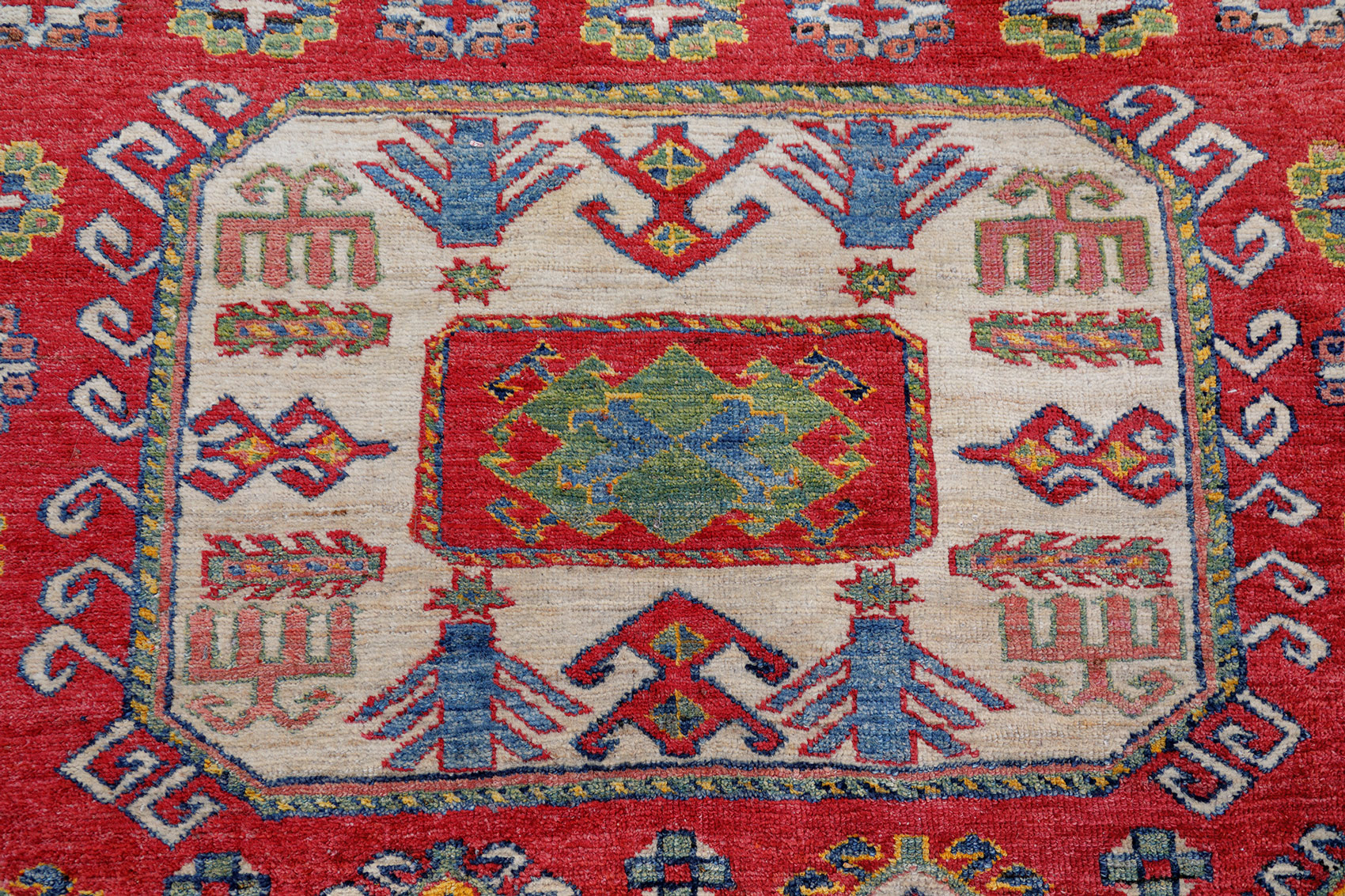 Kazak Orientteppich Afghanistan neu | Geometrisch