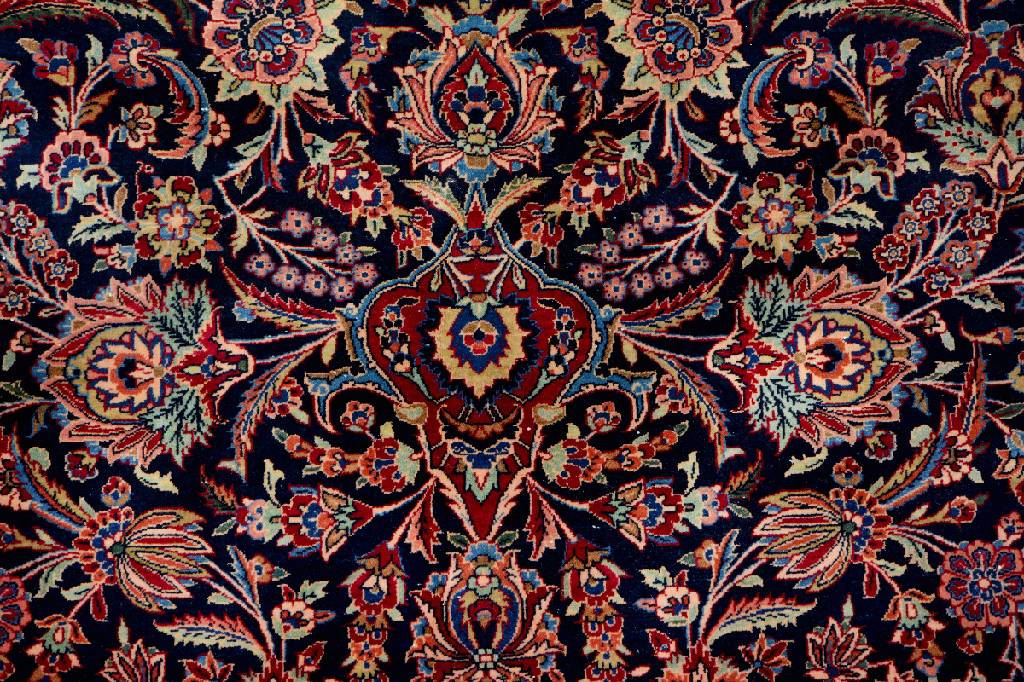 Keschan Kork Perserteppich antik | Zentralpersien um 1920