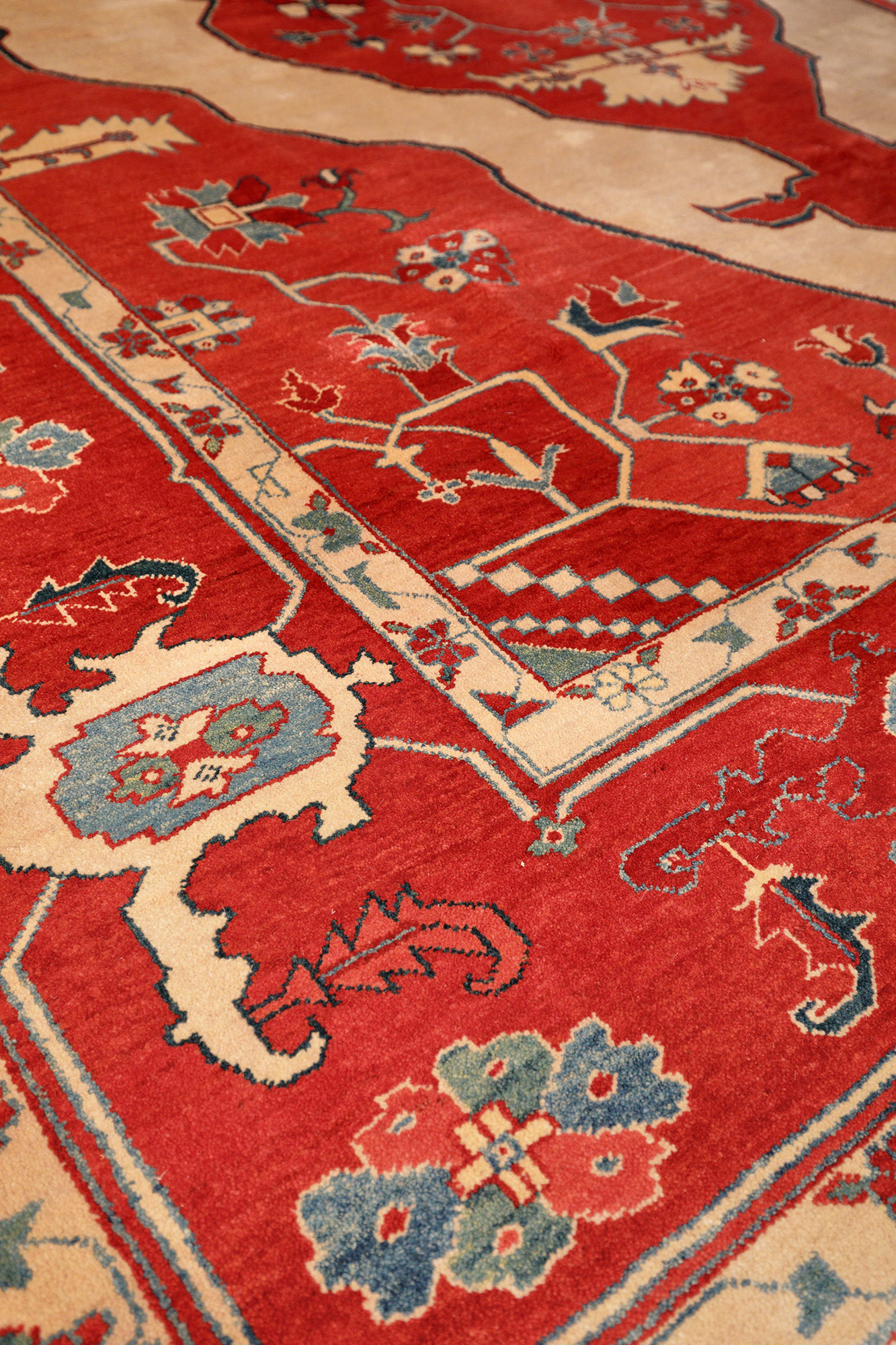 Azeri Orientteppich Schurwolle neu | Herismuster