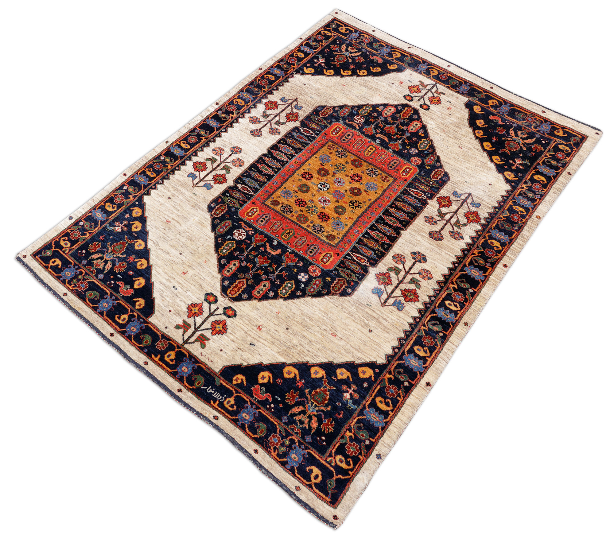 Janihali Perserteppich Die Wüste lebt | Schurwolle