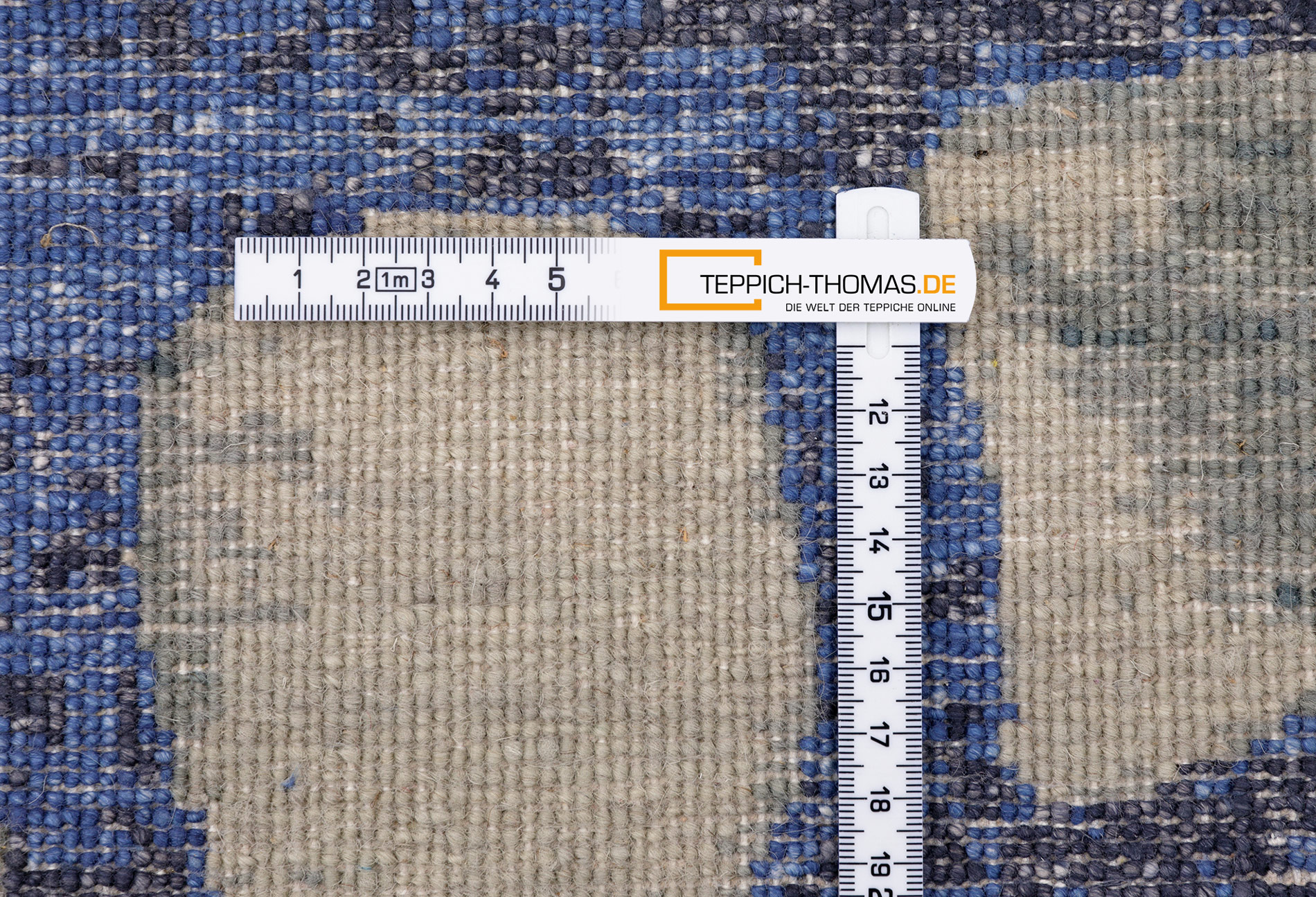 Thomas Designteppich Indien beige grau | Schurwolle