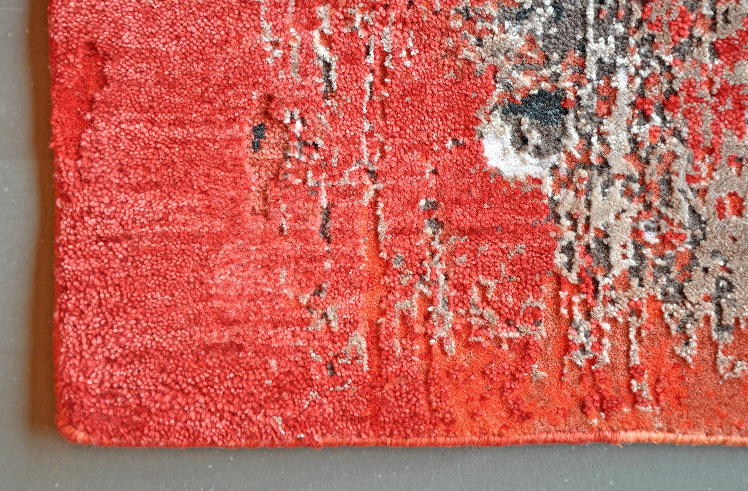 Saphir Designteppich Indien | rot