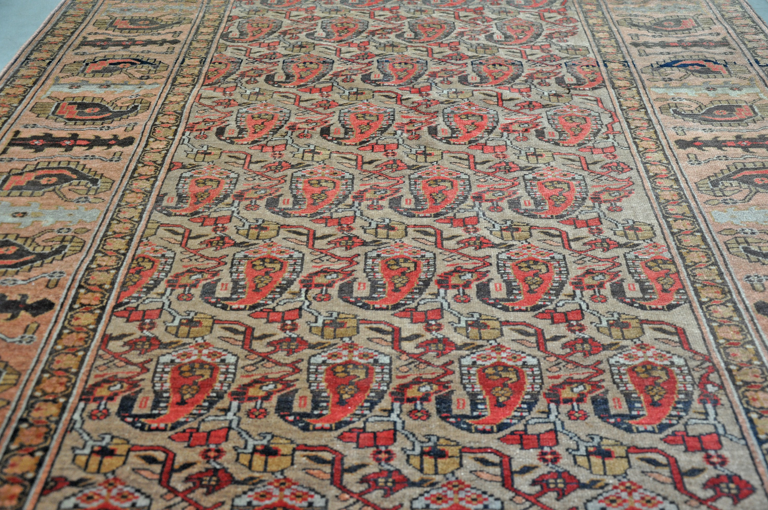 Afghan Perserteppich alt | Botehmuster