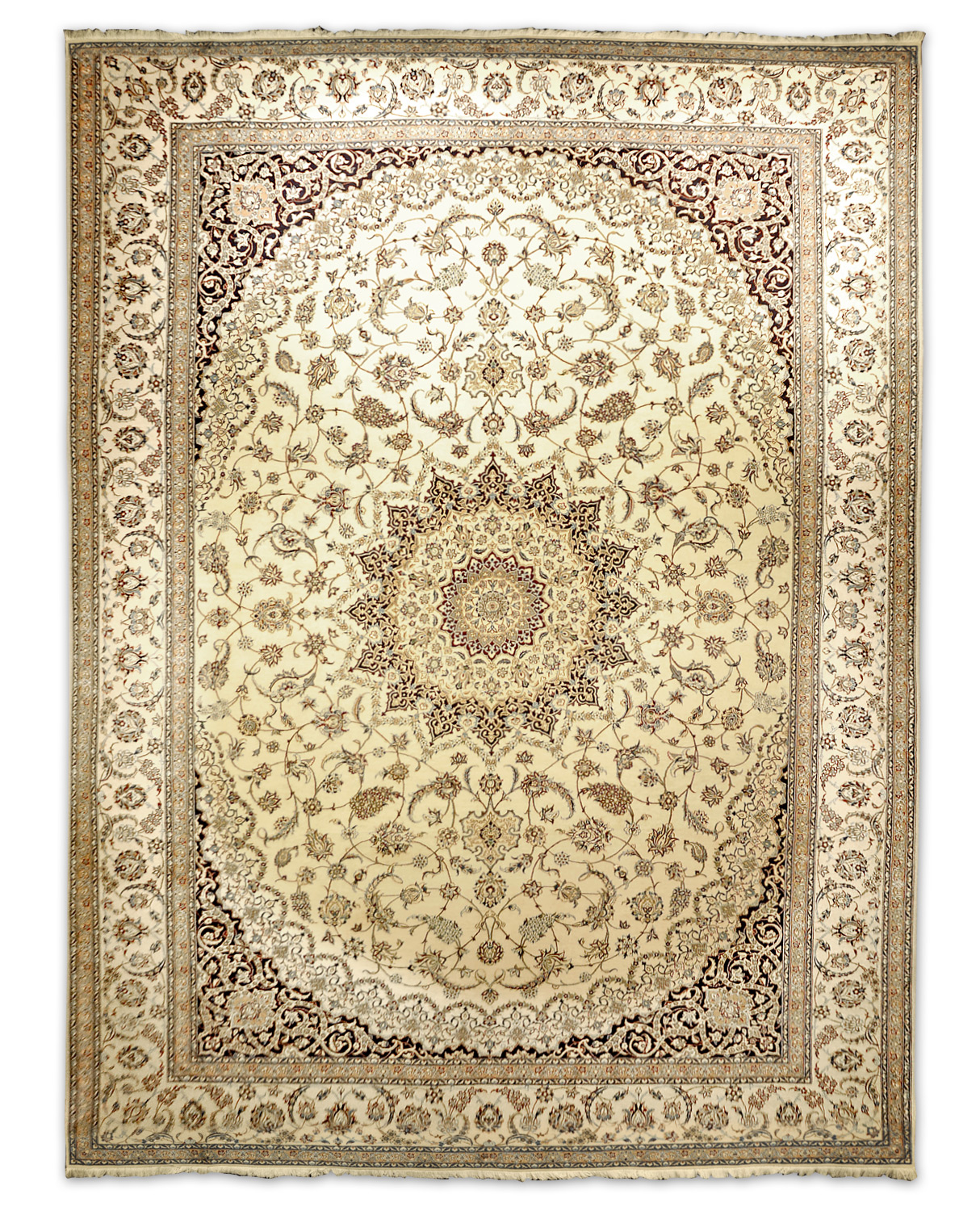 Nain Perserteppich Korkwolle | Medaillon Nain Perserteppich Korkwolle | Medaillon
