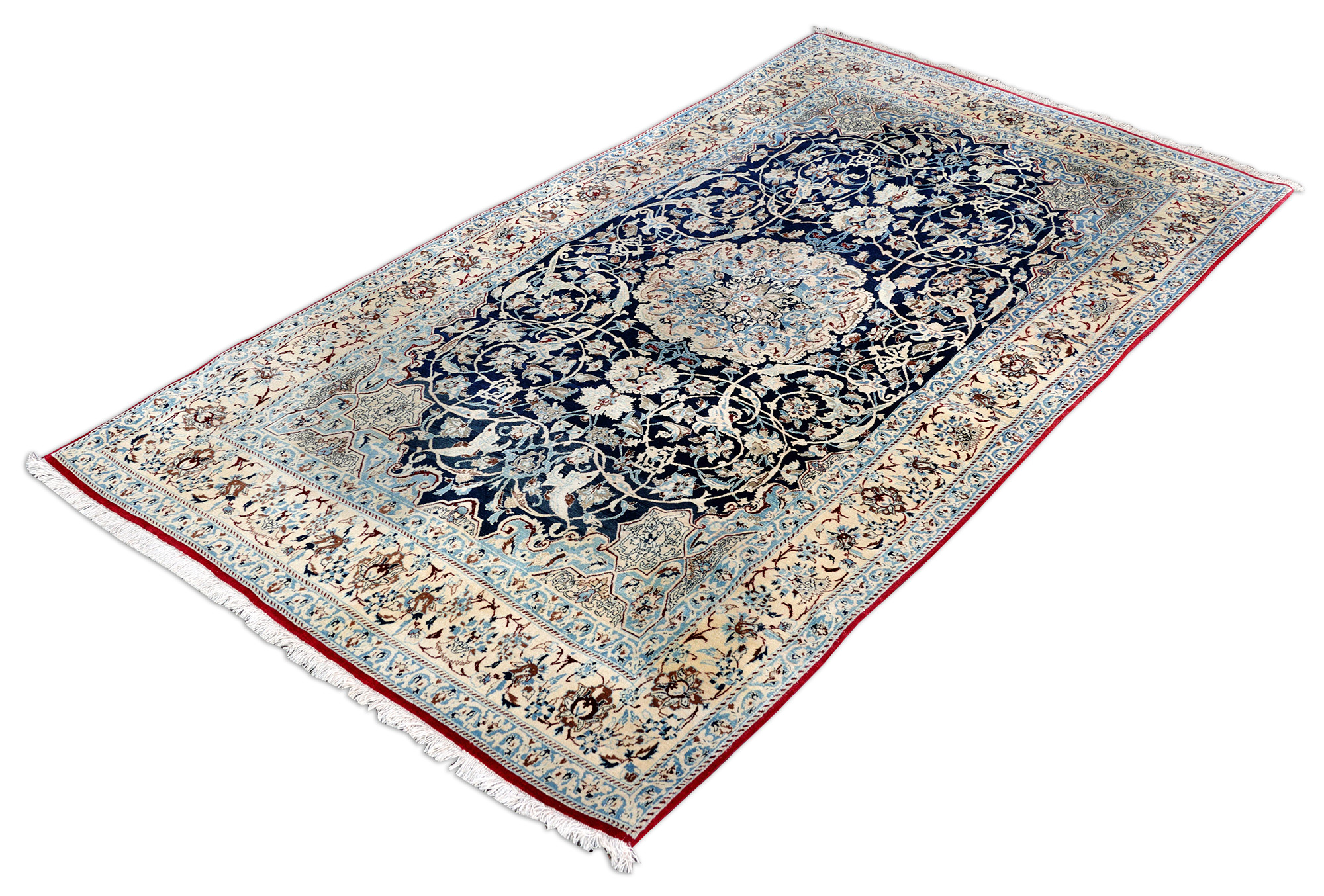 Nain Perserteppich 6 La alt blau | Tudesch