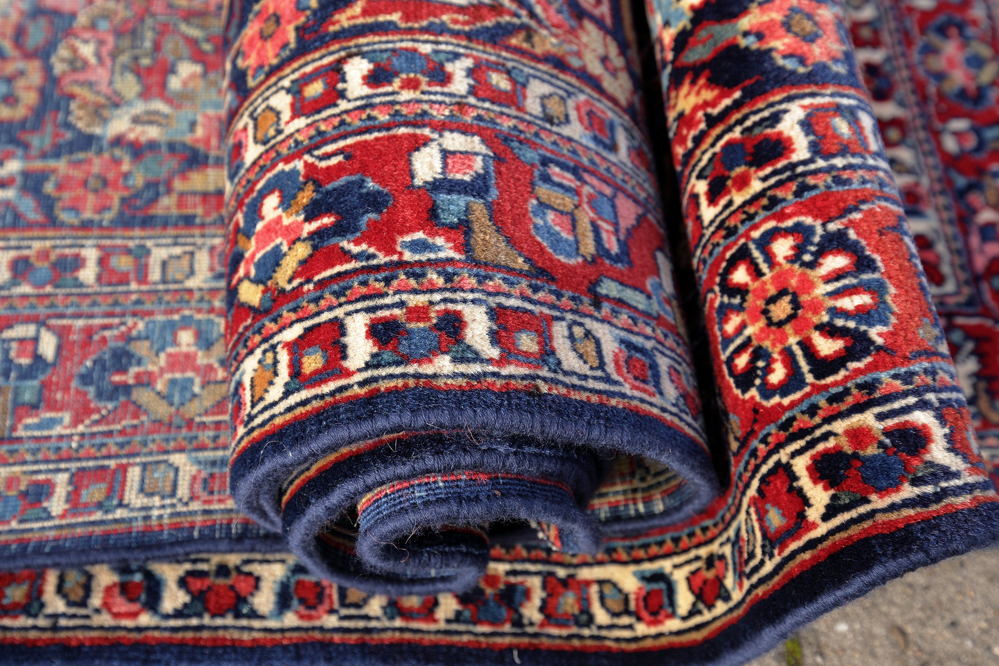 Kork-Keshan Perserteppich alt | Medaillon