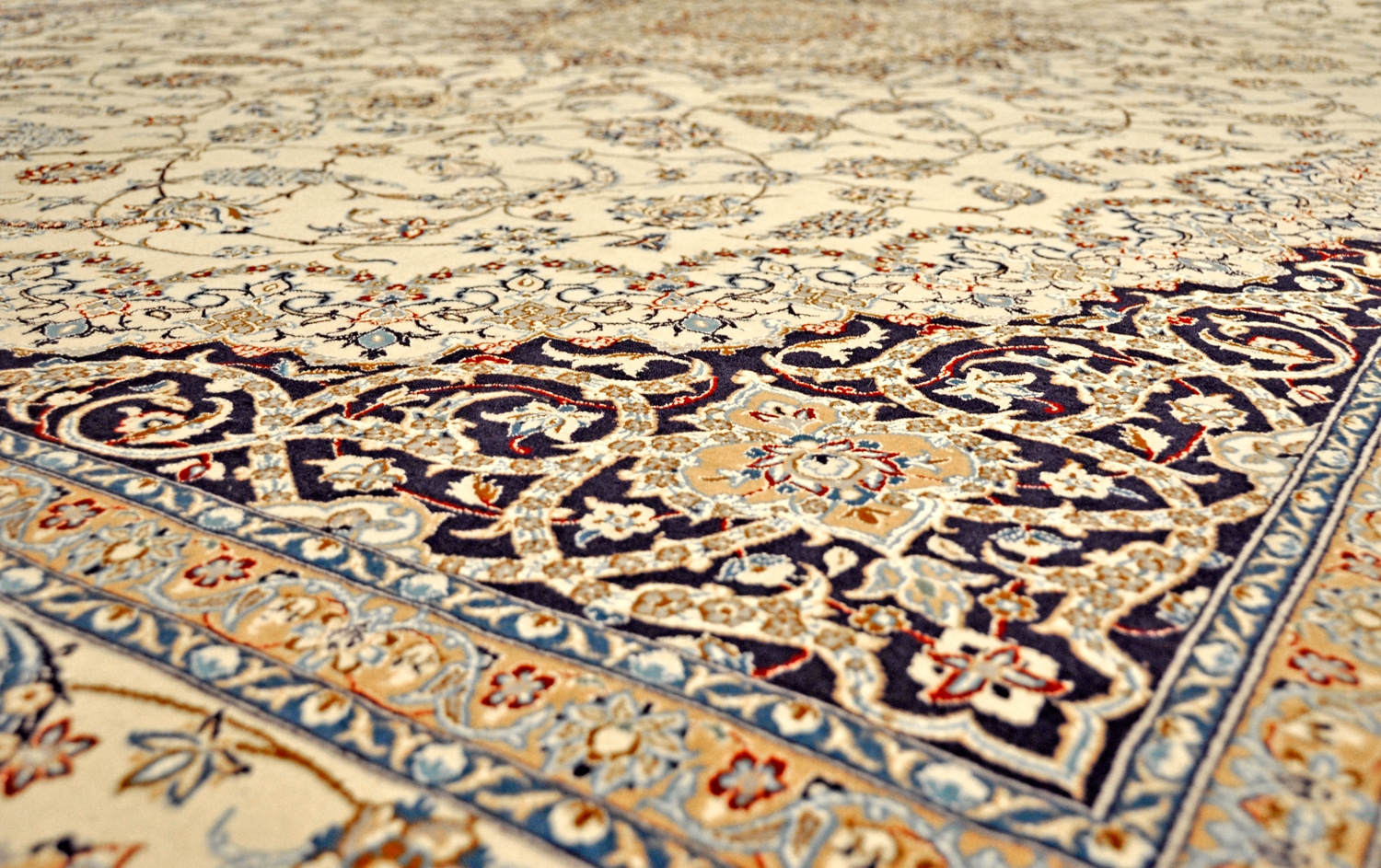 Nain Perserteppich Korkwolle | Medaillon