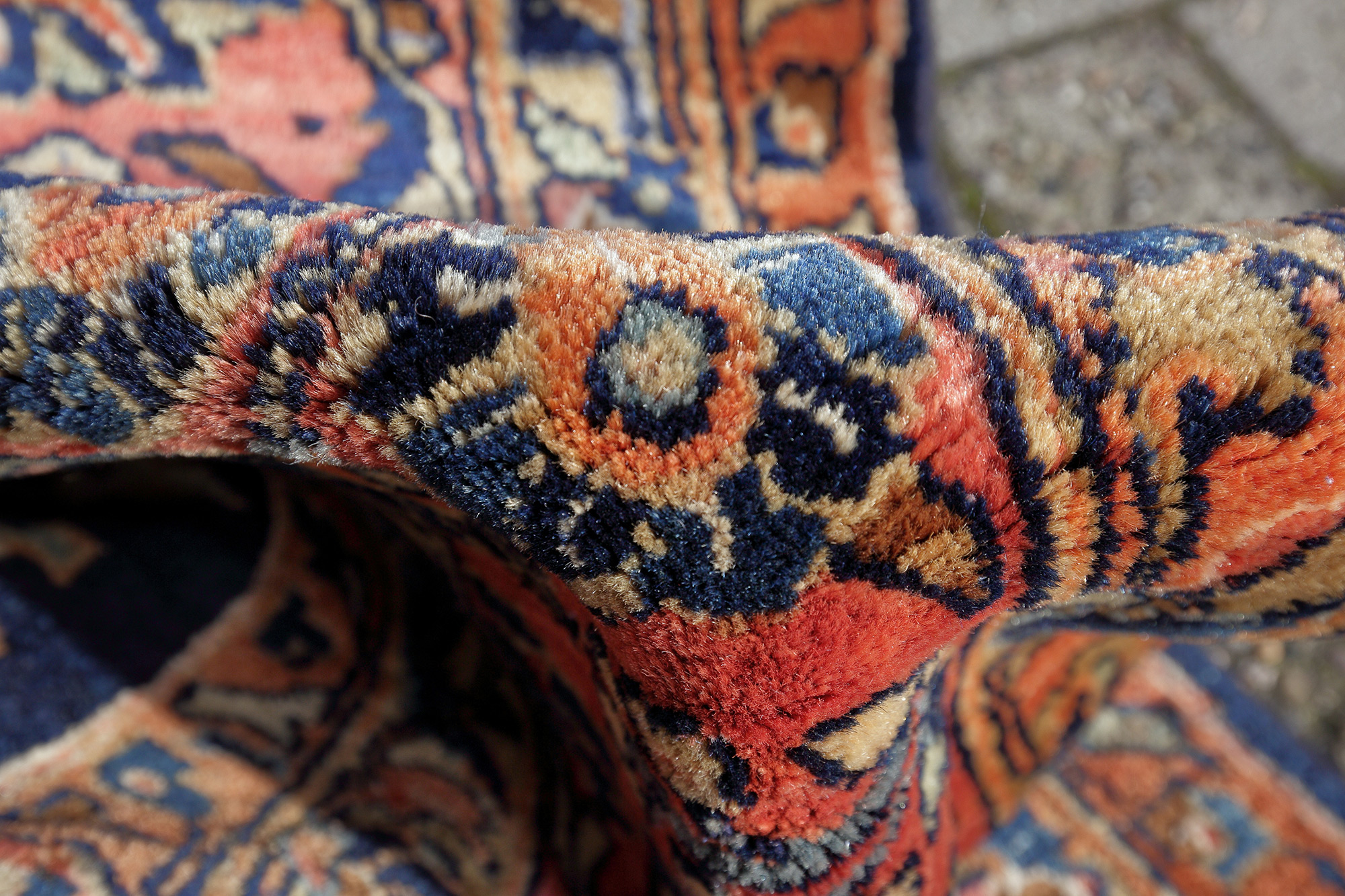 Amerikanischer Sarough Perserteppich antik | Medaillon