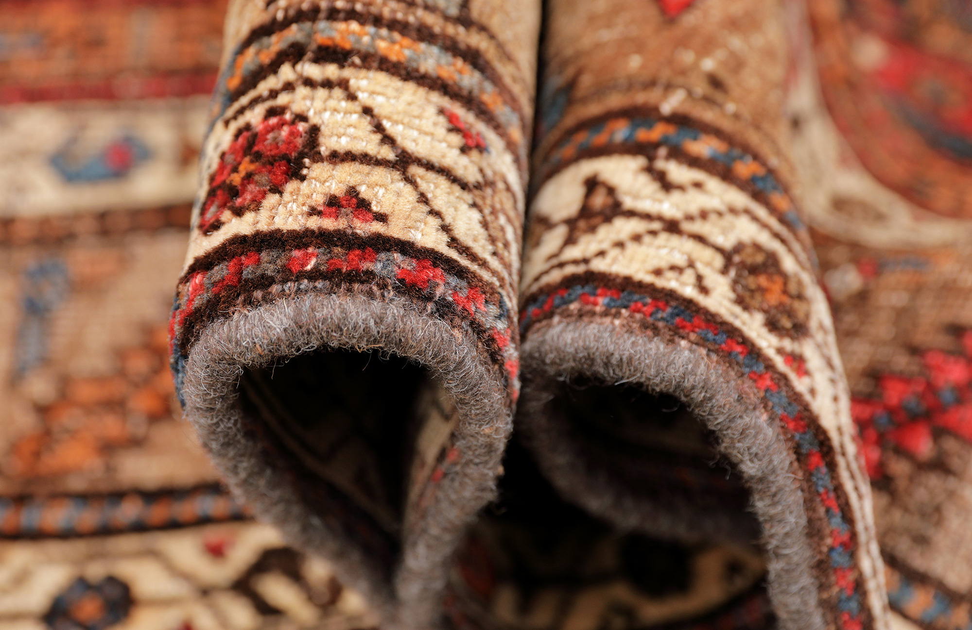 Garus Bidjar Perserteppich antik | Pflanzenfarben