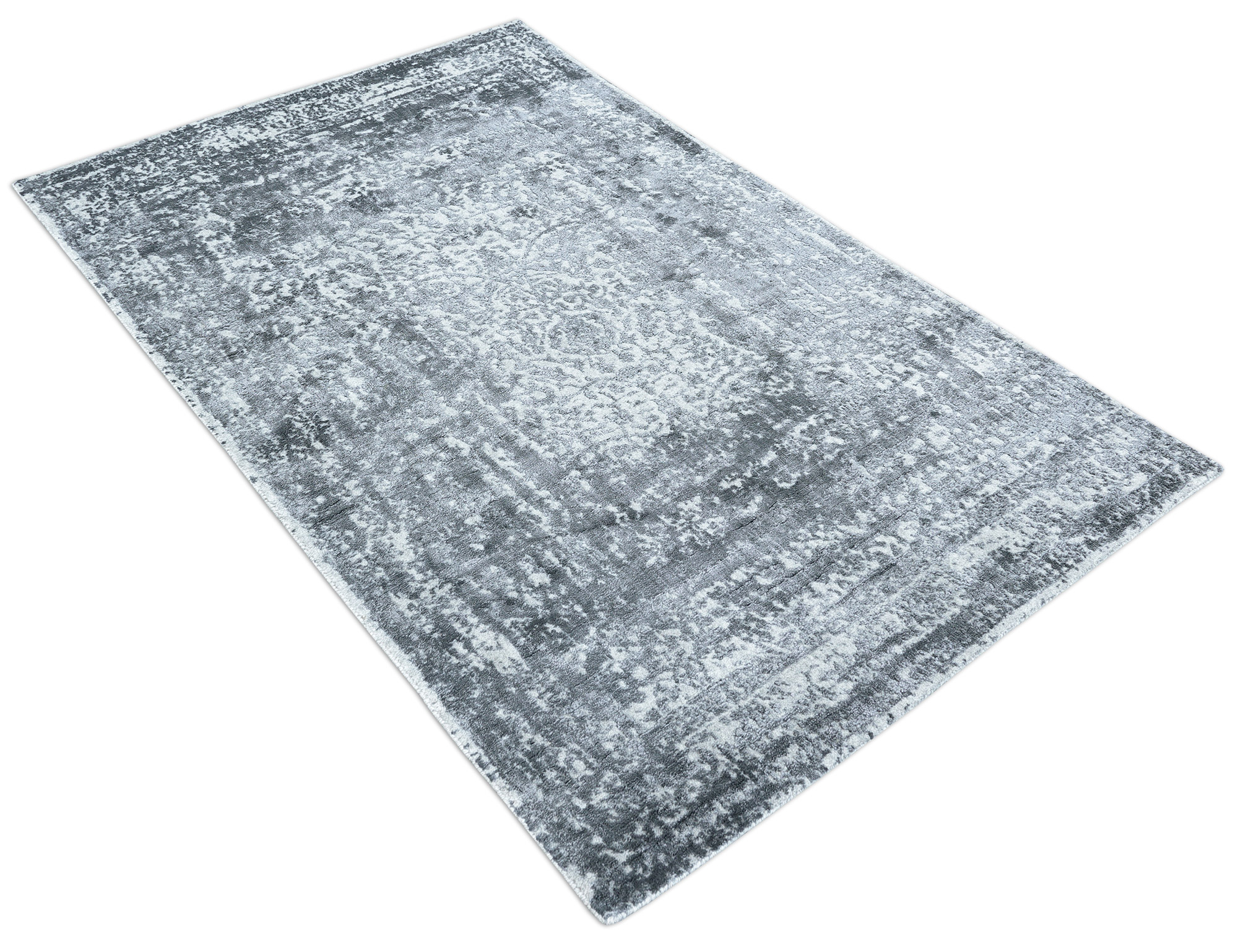 Thomas Teppich Handloom Jaquard Fine | Silver/Charcoal
