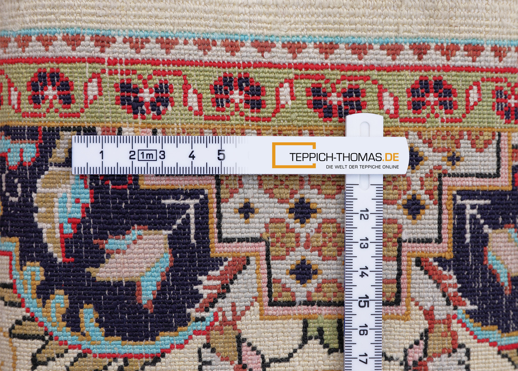 Ghom Perserteppich Brücke neu | Seide