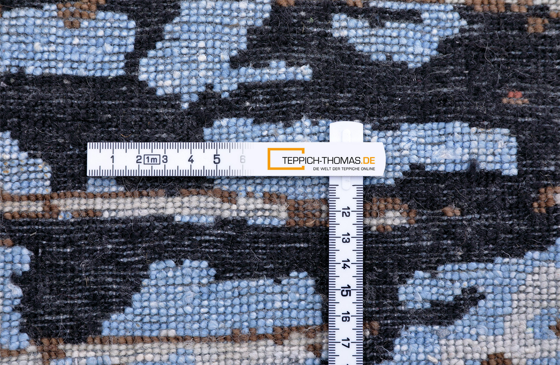 Thomas Designteppich Amour Indien |  Beige-Blue