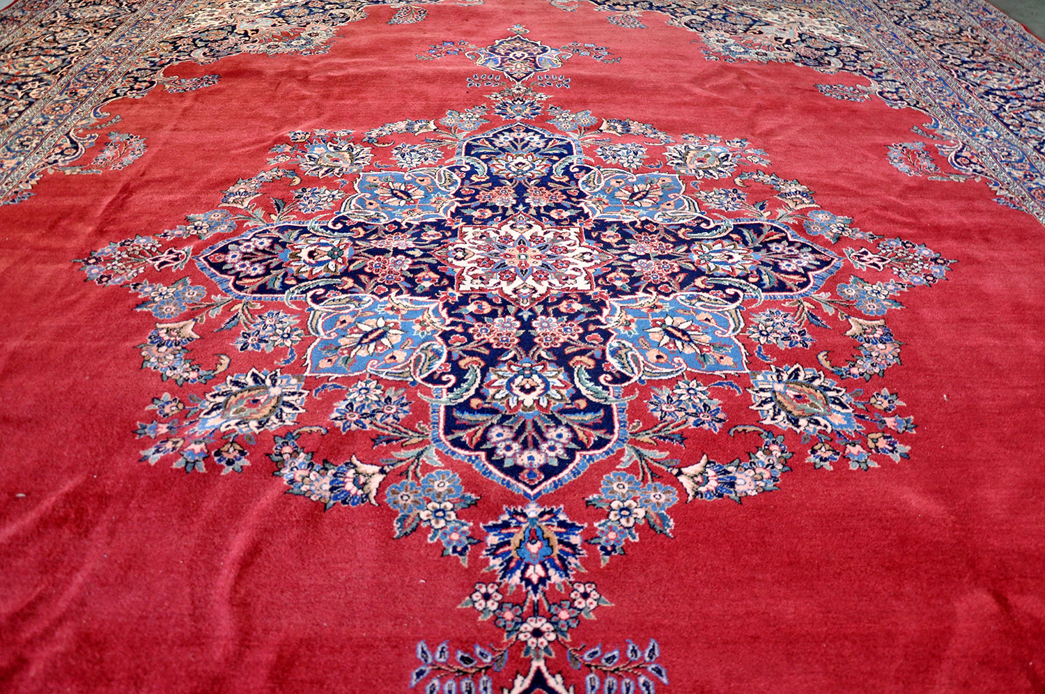 Kork-Keshan Perserteppich alt | Übermaß