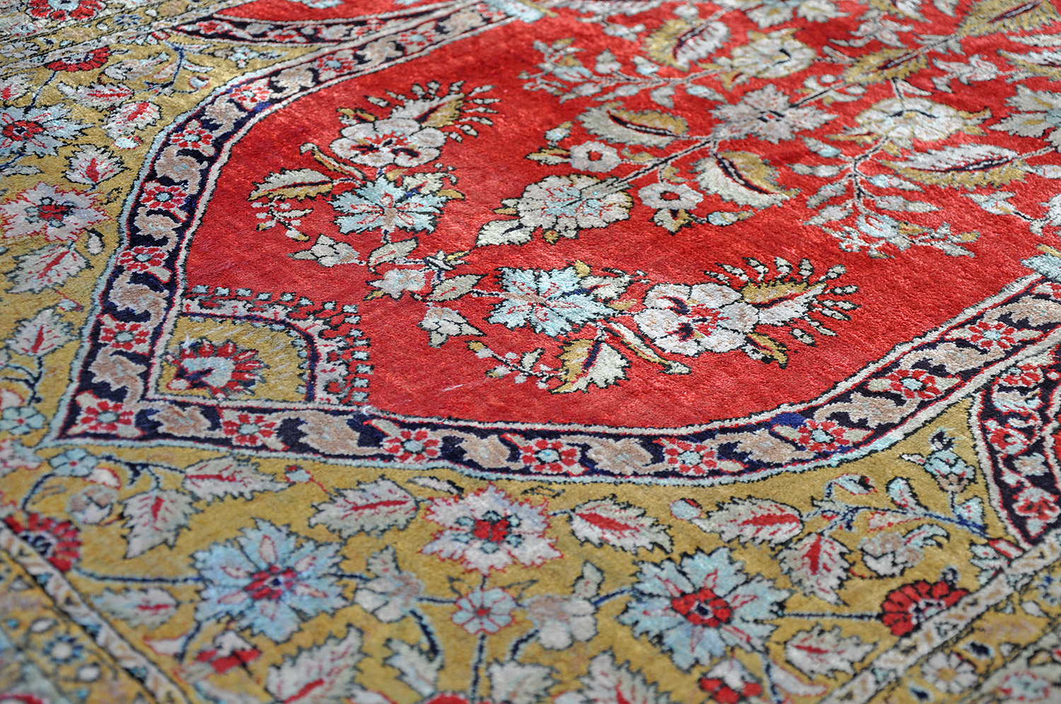 Ghom Perserteppich Mihrab | Seide