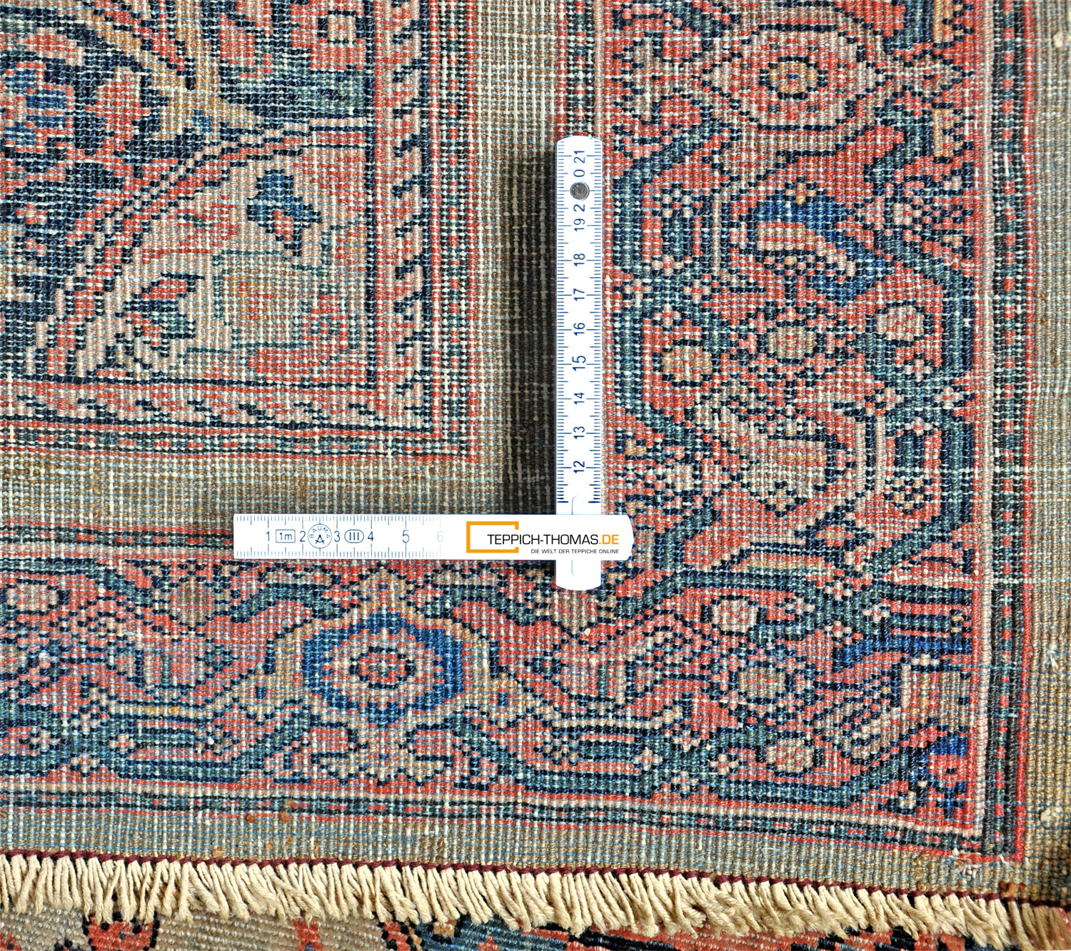 Farahan Perserteppich antik | blau