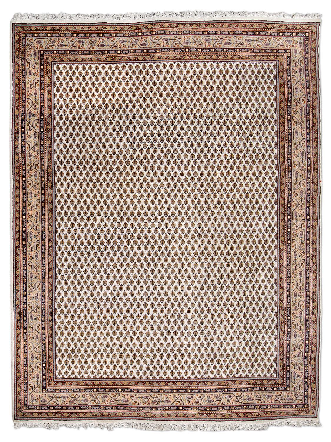 Mir Laxmi Orientteppich neu cream Indien | Schurwolle Mir Laxmi Orientteppich neu cream Indien | Schurwolle