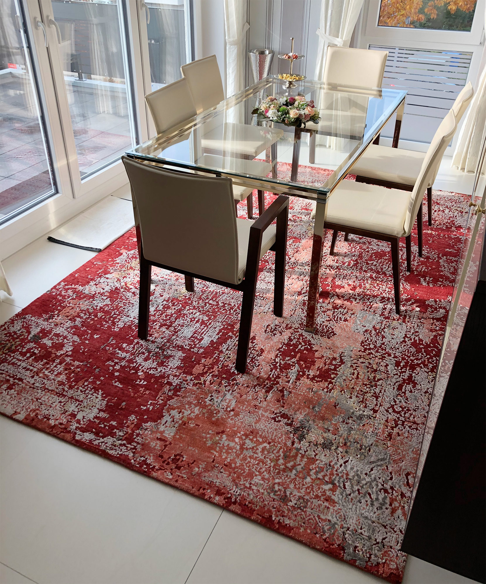 Thomas Designteppich Indien | rot