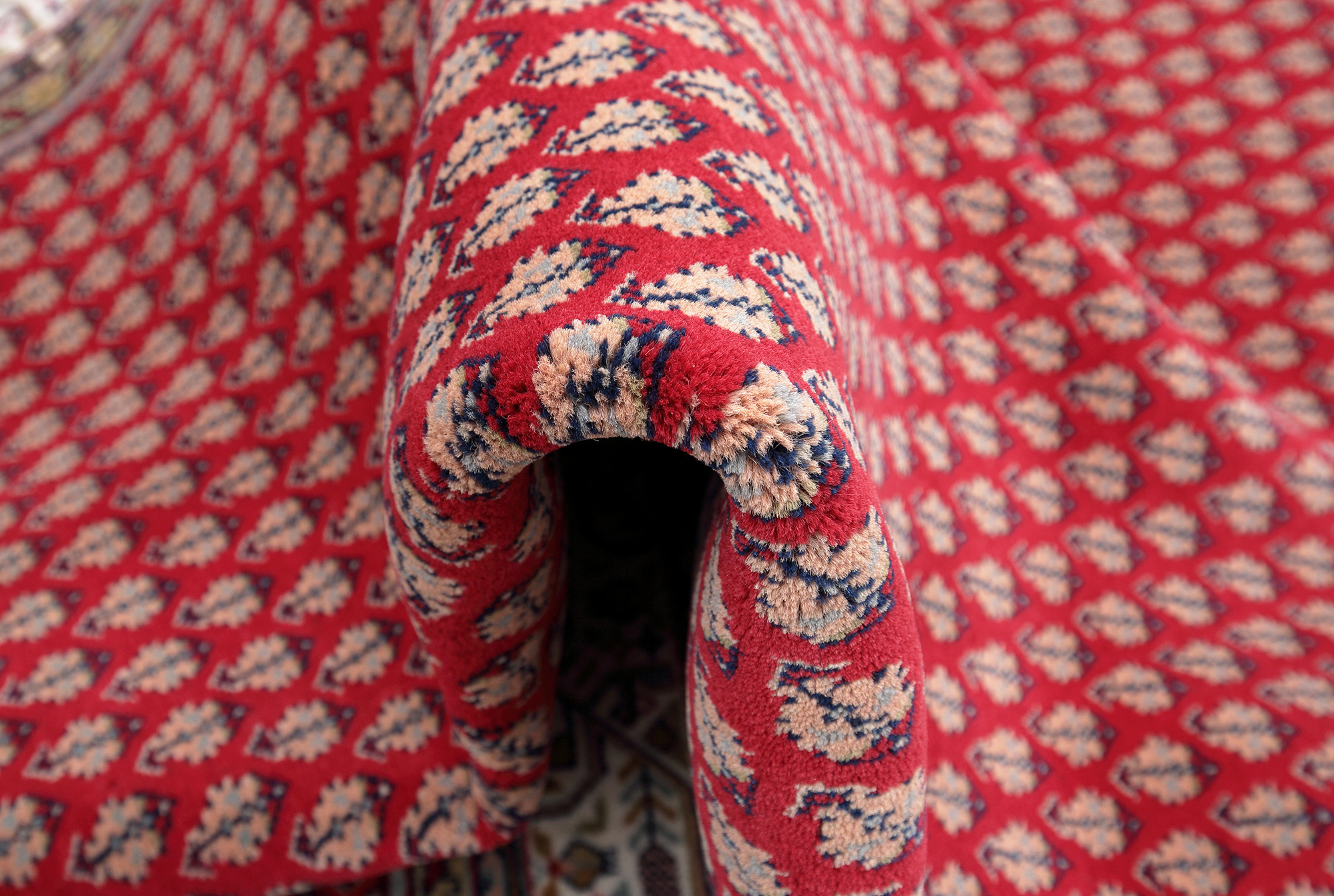 Mir Laxmi Orientteppich neu rot Indien | Schurwolle