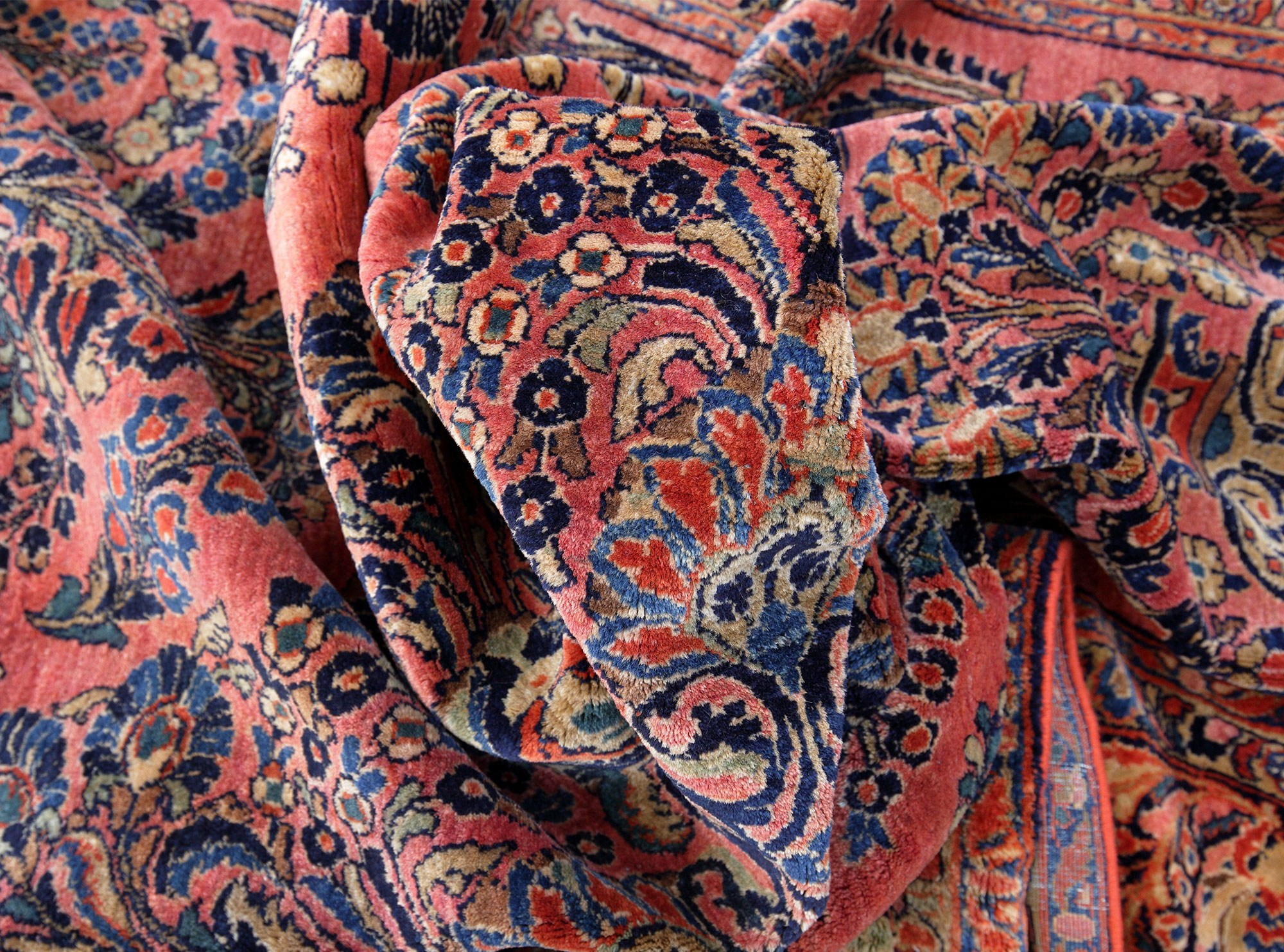 Amerikanischer Sarough Perserteppich antik | Floral