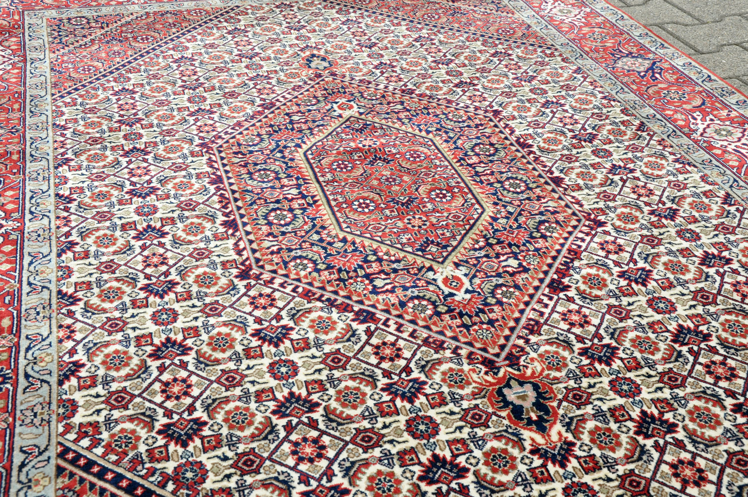 Bidjar Orientteppich Indien rot | Neuseelandwolle