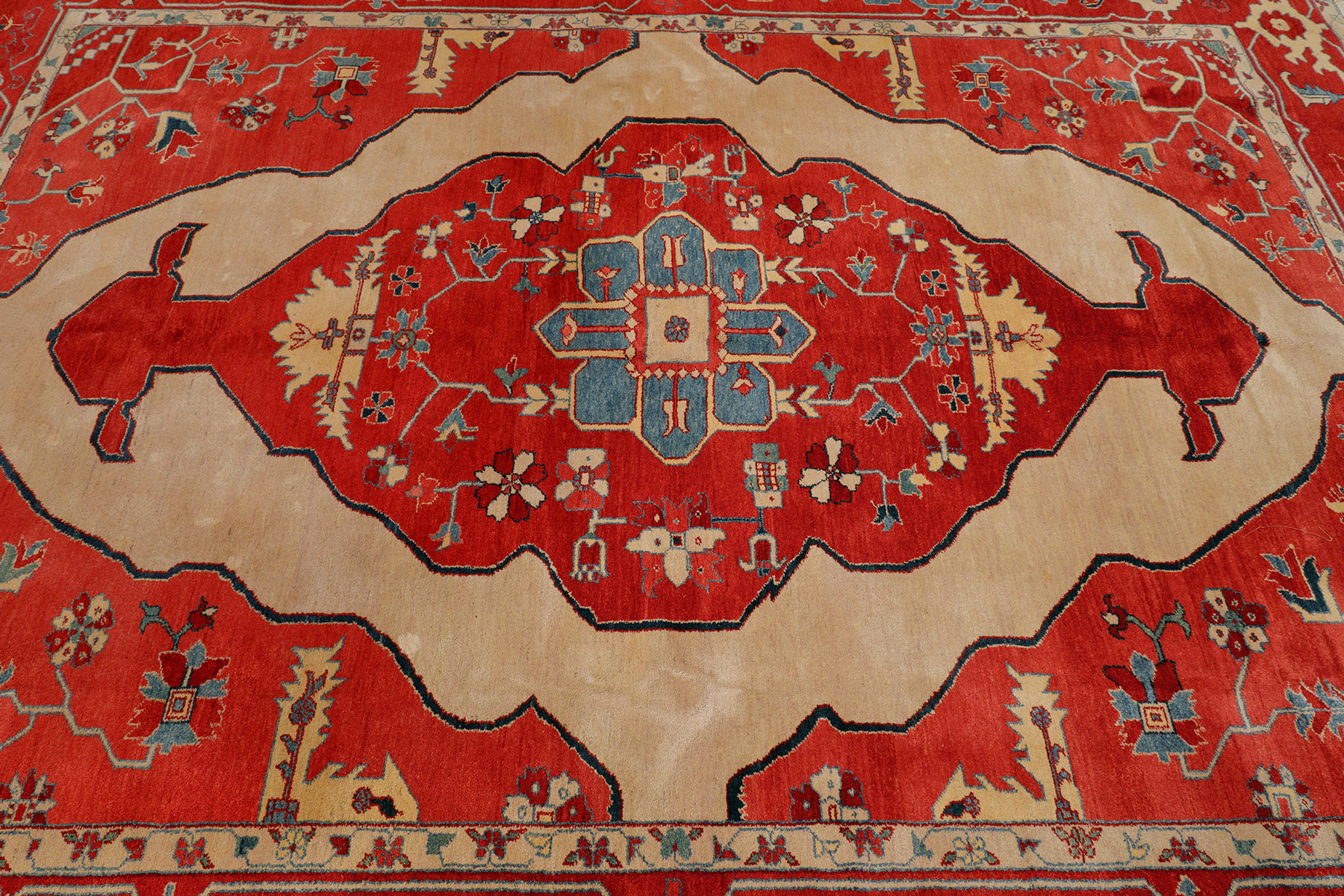 Azeri Orientteppich Schurwolle neu | Herismuster