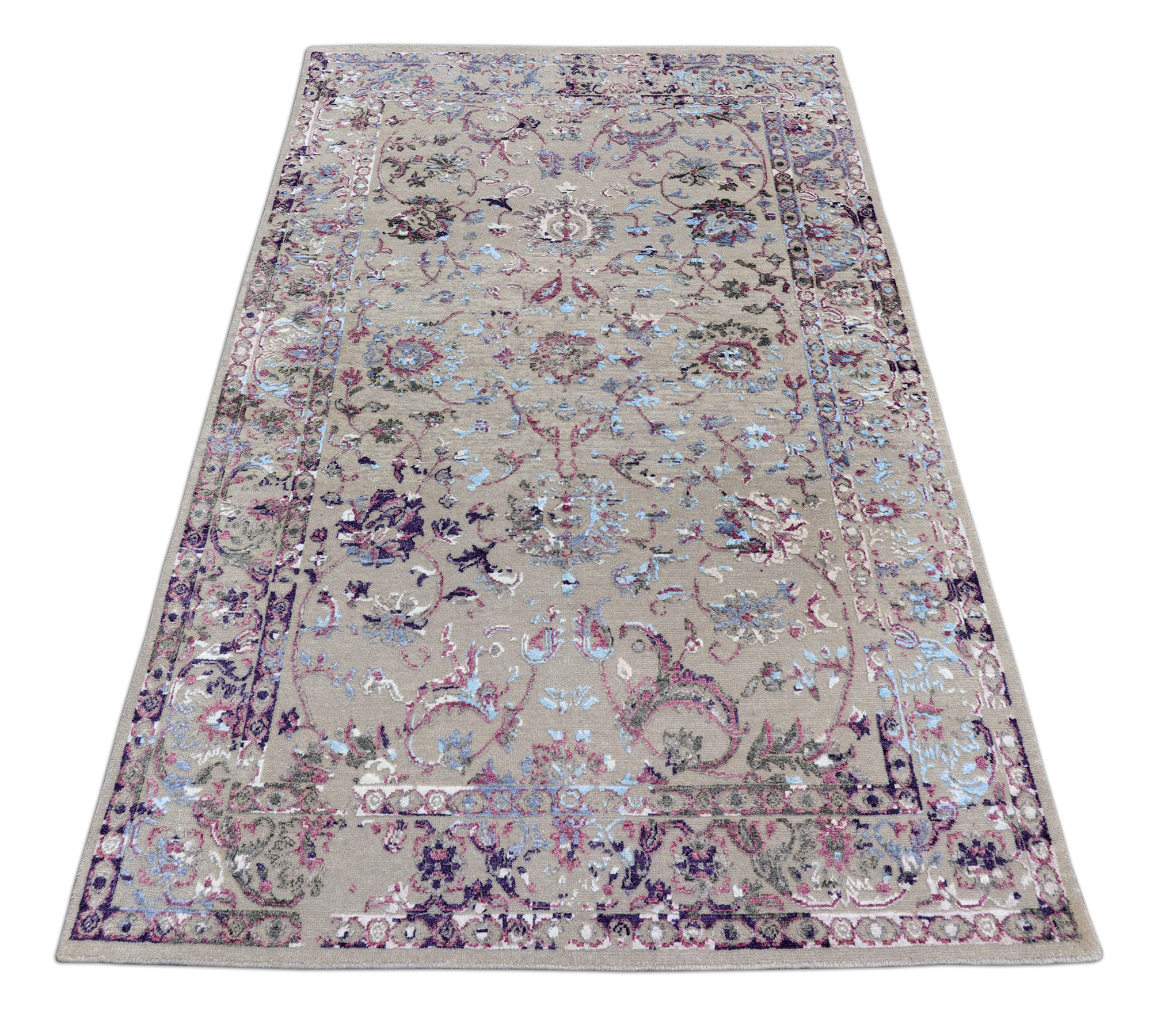 Thomas Designteppich Saphir lila | Indien