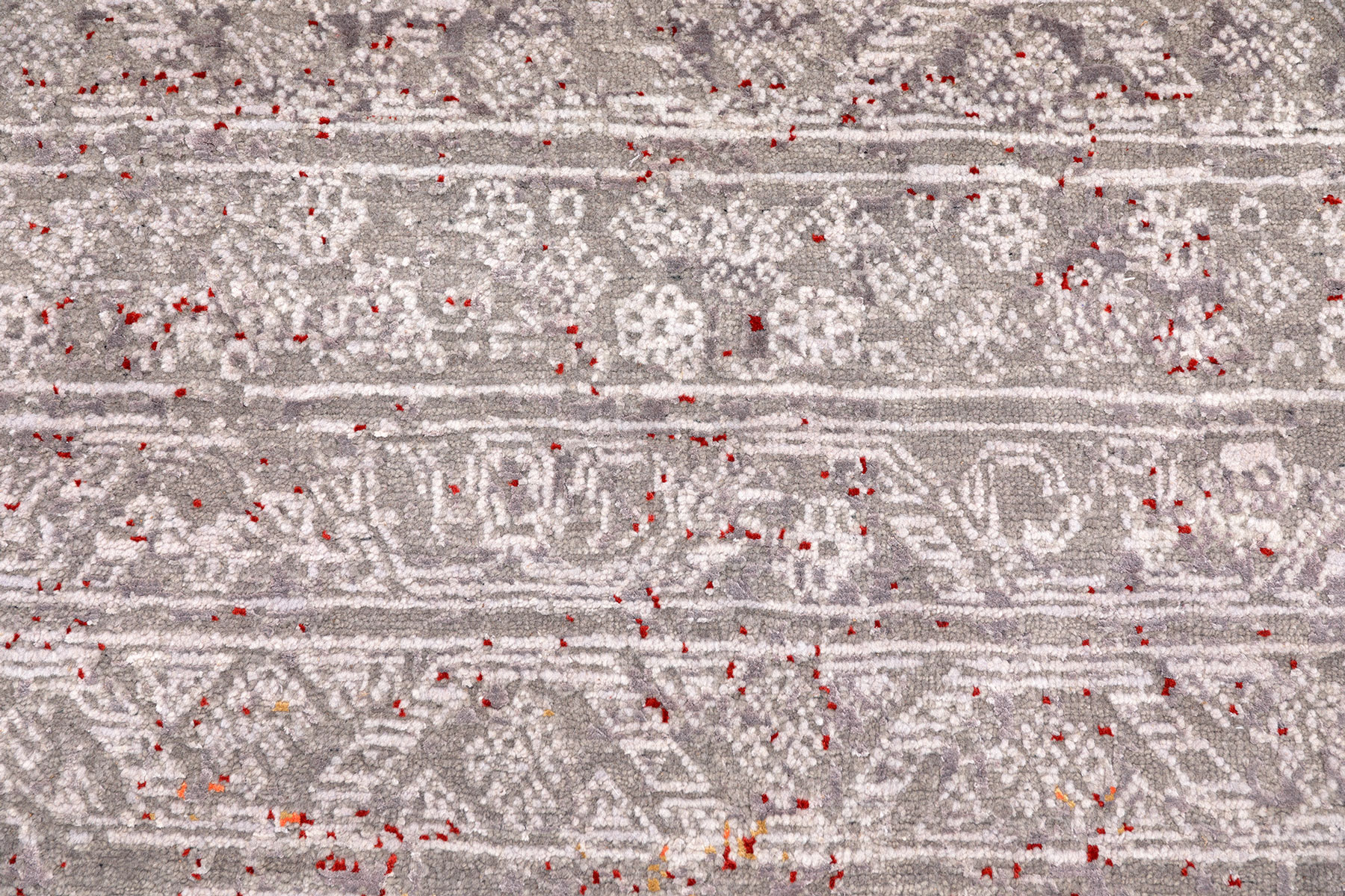 Thomas Designteppich Amour Indien |  Grey-Orange