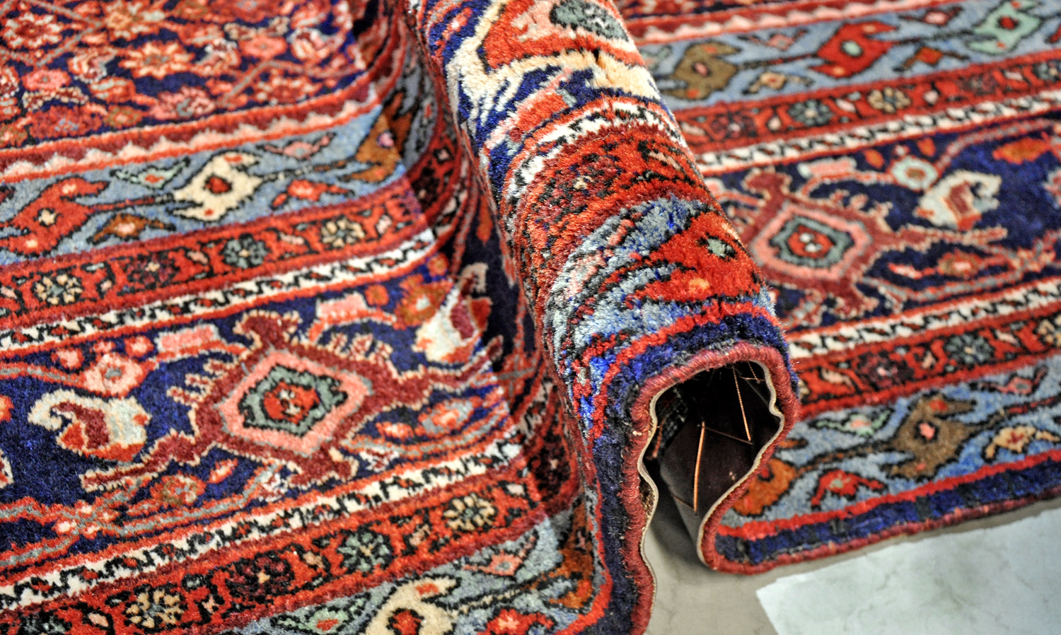 Kurden-Bidjar Perserteppich alt | Herati-Muster