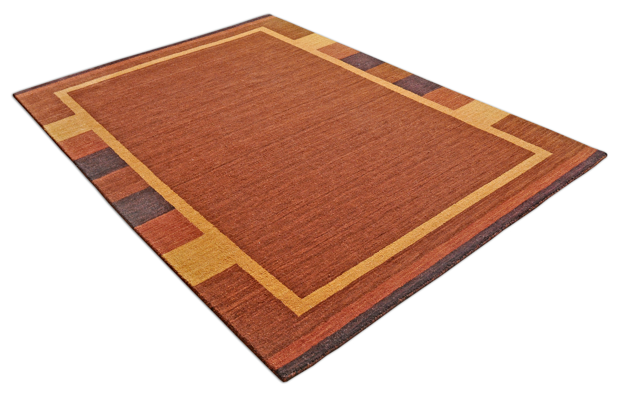 Gabbeh Teppich Indien Roma terra | Schurwolle