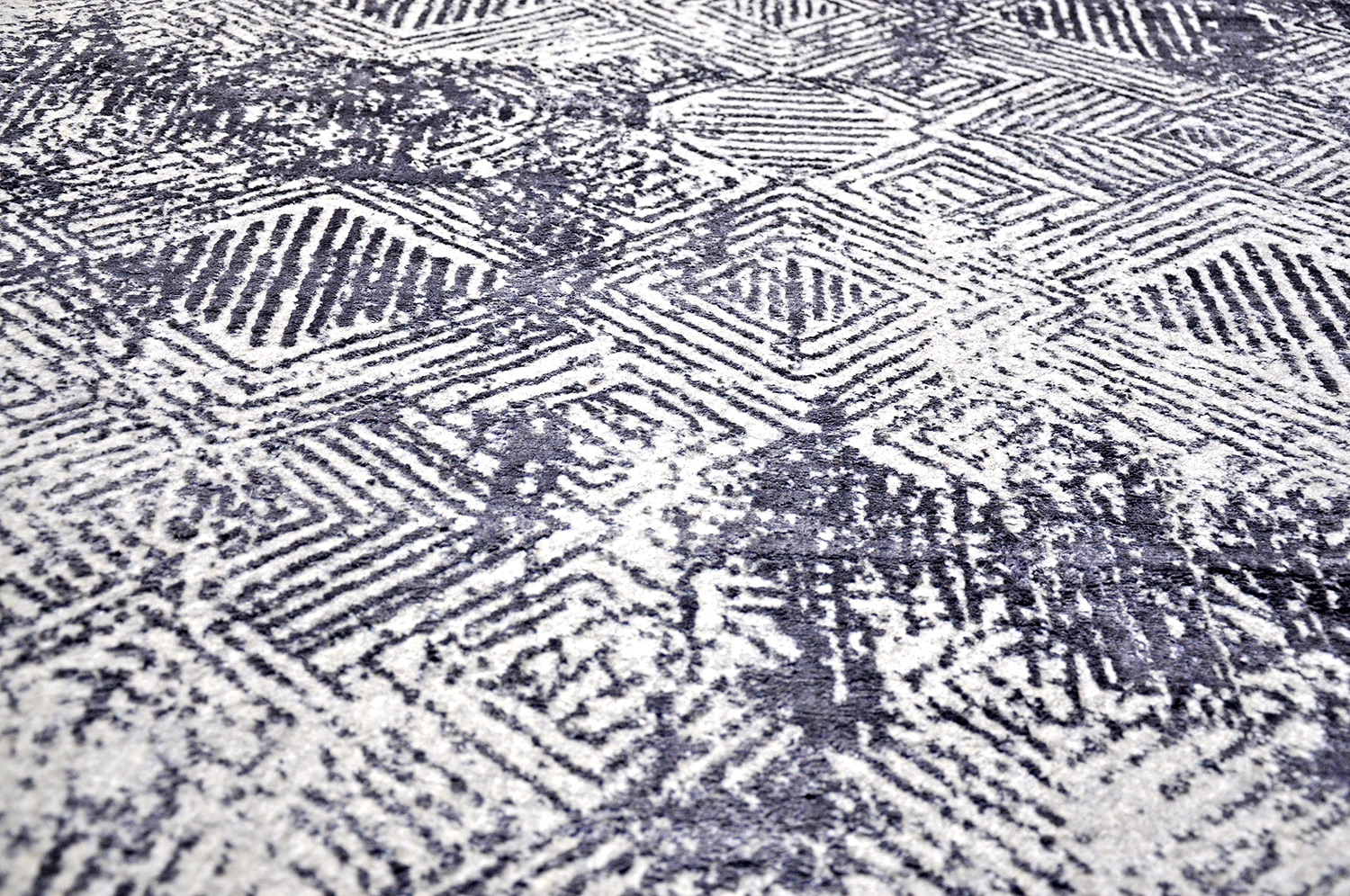 Thomas Handloomteppich Fine | Silver/Charcol