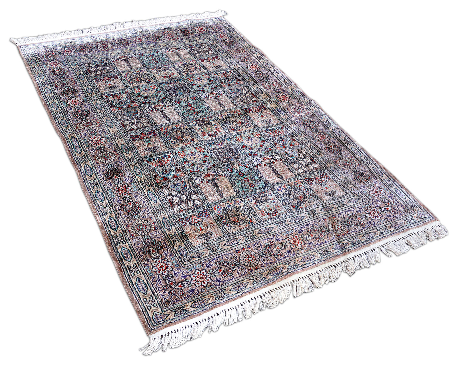 Ghom Perserteppich neu Seide | Felder