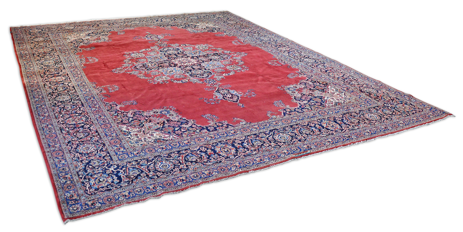 Kork-Keshan Perserteppich alt | Übermaß