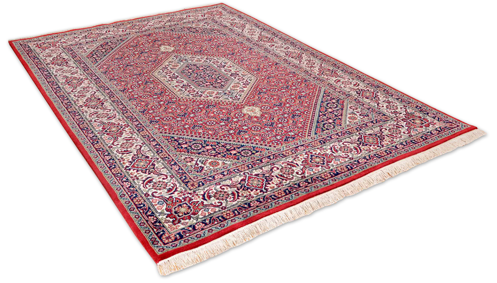 Theko Sirsa Silk Bidjar Orientteppich rot | Neuseelandwolle