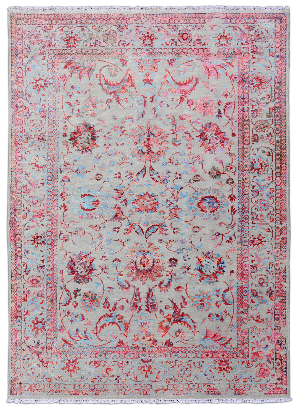 Thomas Designteppich Saphir rot | Indien