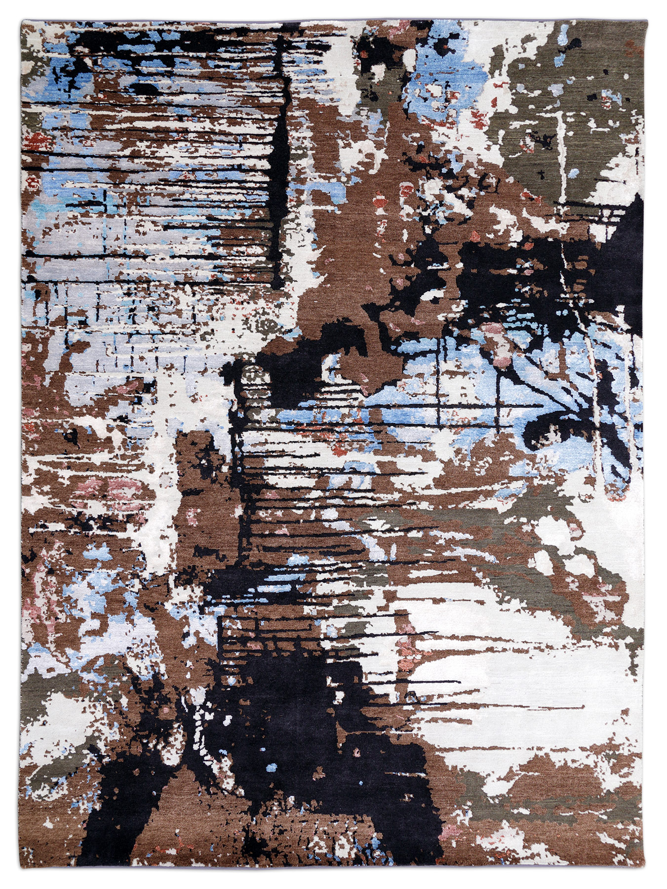 Thomas Designteppich Amour Indien | Beige-Blue Thomas Designteppich Amour Indien | Beige-Blue