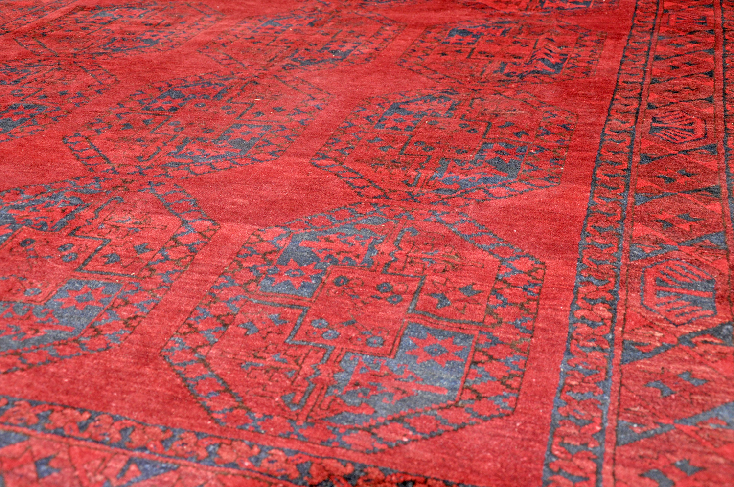 Ersari Orientteppich Turkestan alt | rostrot