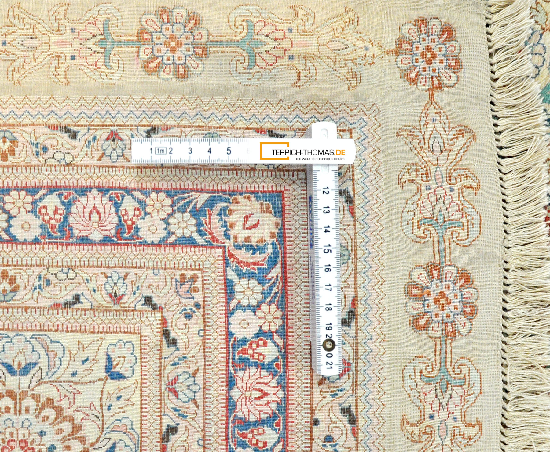 Hereke Seidenteppich neu China | Medaillon