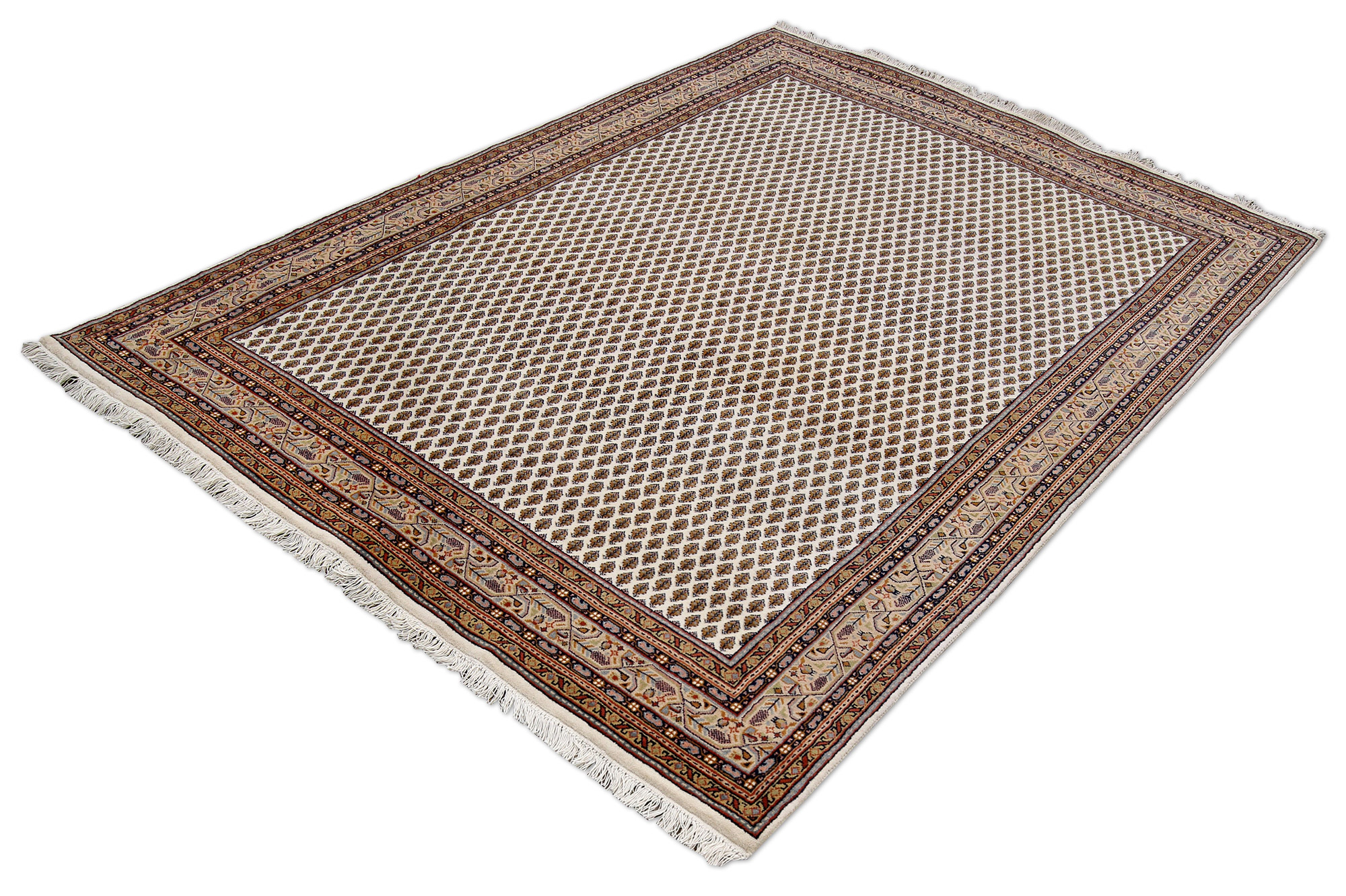 Mir Laxmi Orientteppich neu cream Indien | Schurwolle