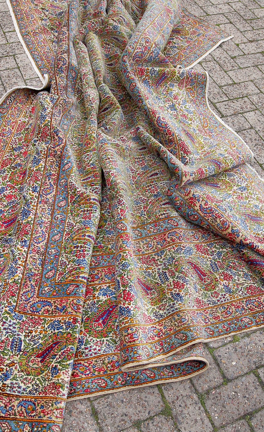 Kerman Raver Perserteppich alt | 90 er