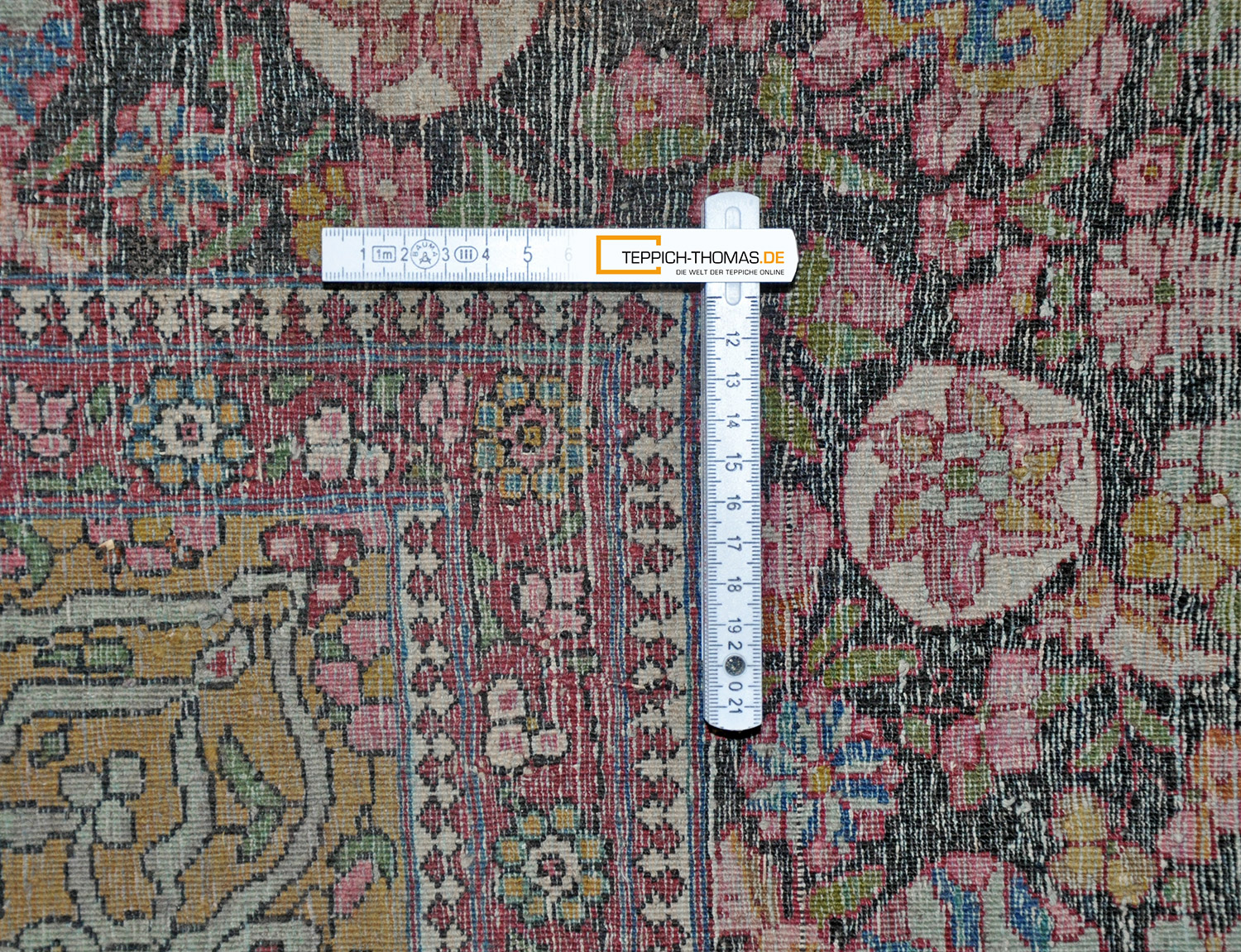 Isfahani Perserteppich antik | Medaillon