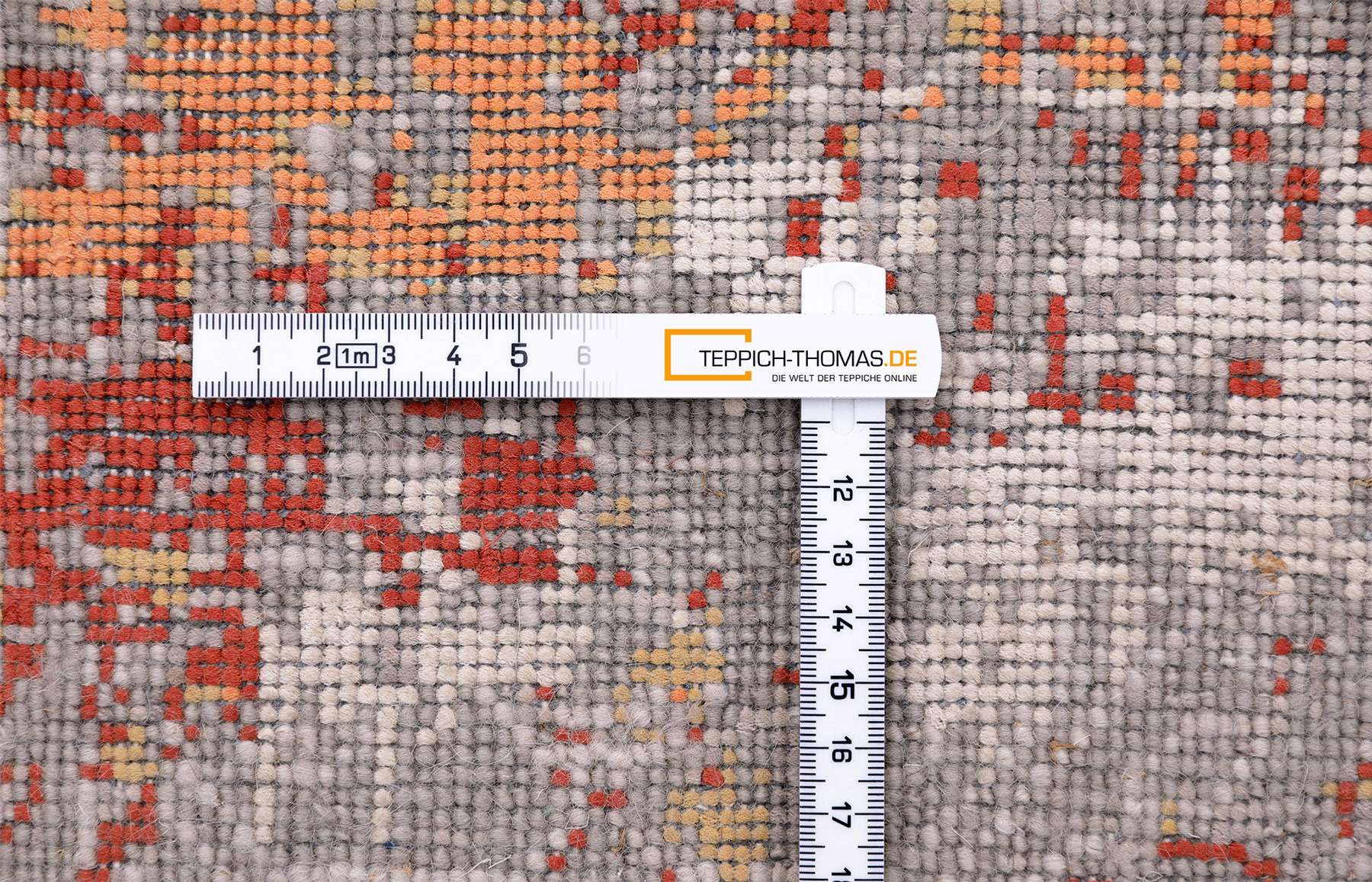 Thomas Designteppich Amour Indien |  Grey-Orange