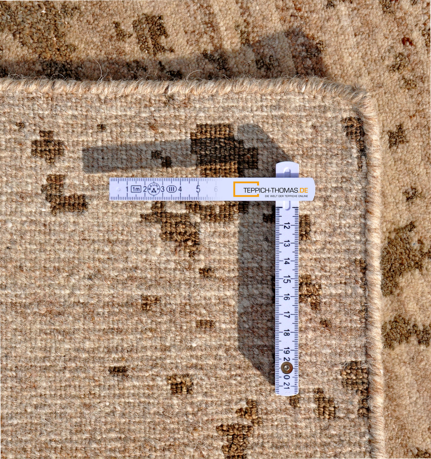 Interliving  Knüpfteppich O-8300 braun | Schurwolle