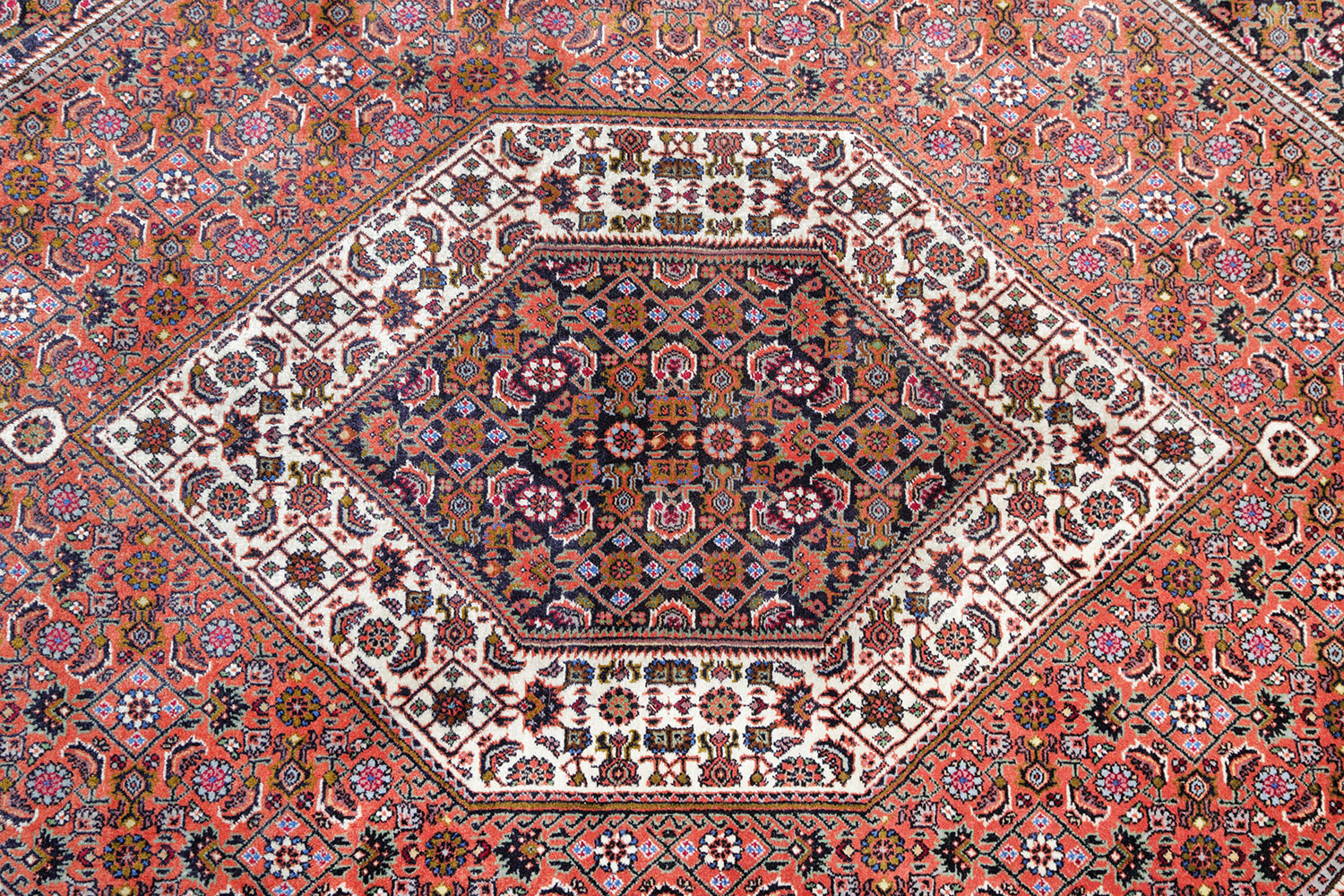 Bidjar Perserteppich Rautemedaillon | Herati-Muster