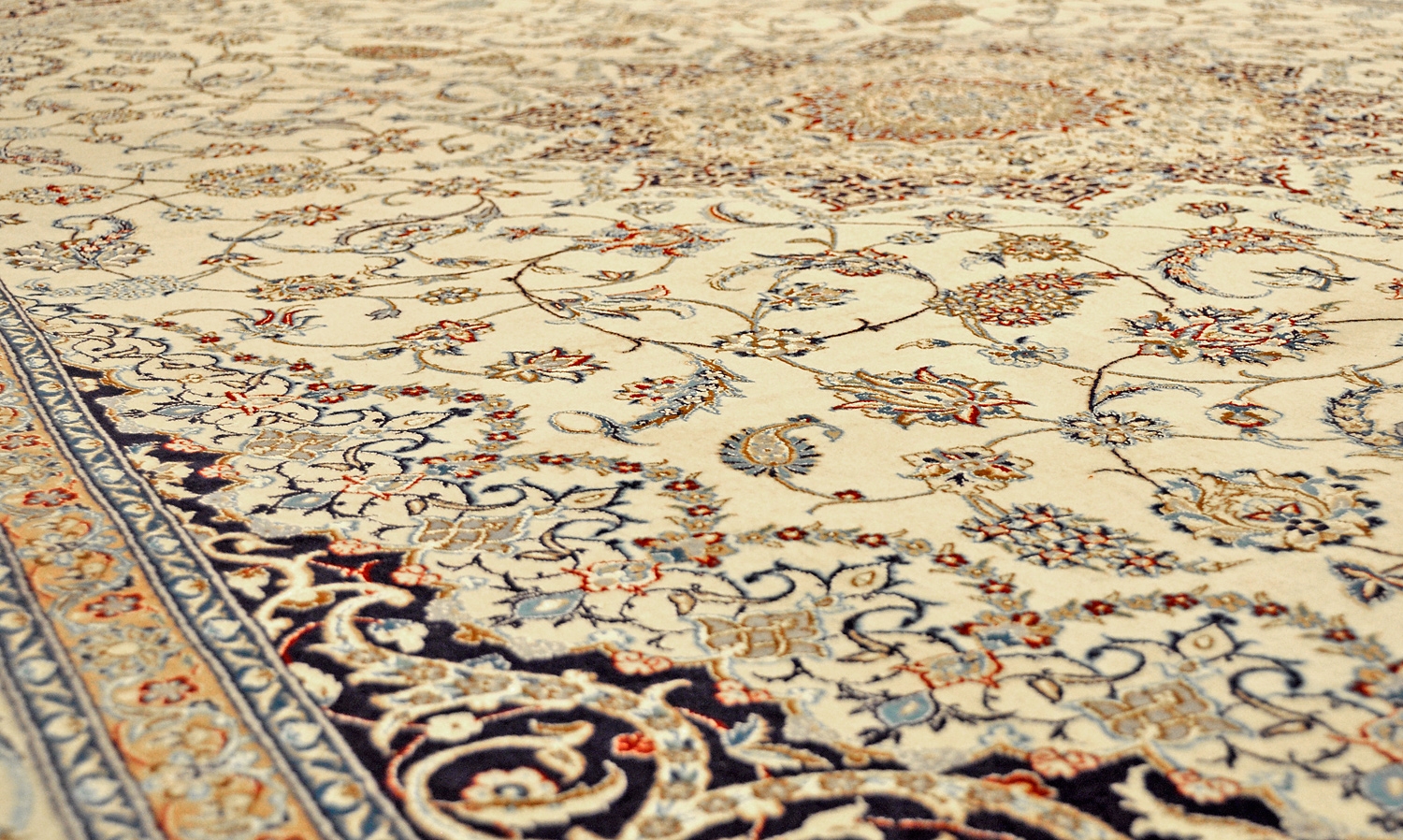 Nain Perserteppich Korkwolle | Medaillon