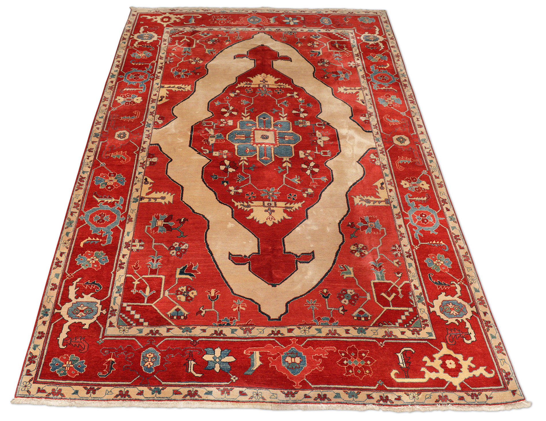 Azeri Orientteppich Schurwolle neu | Herismuster