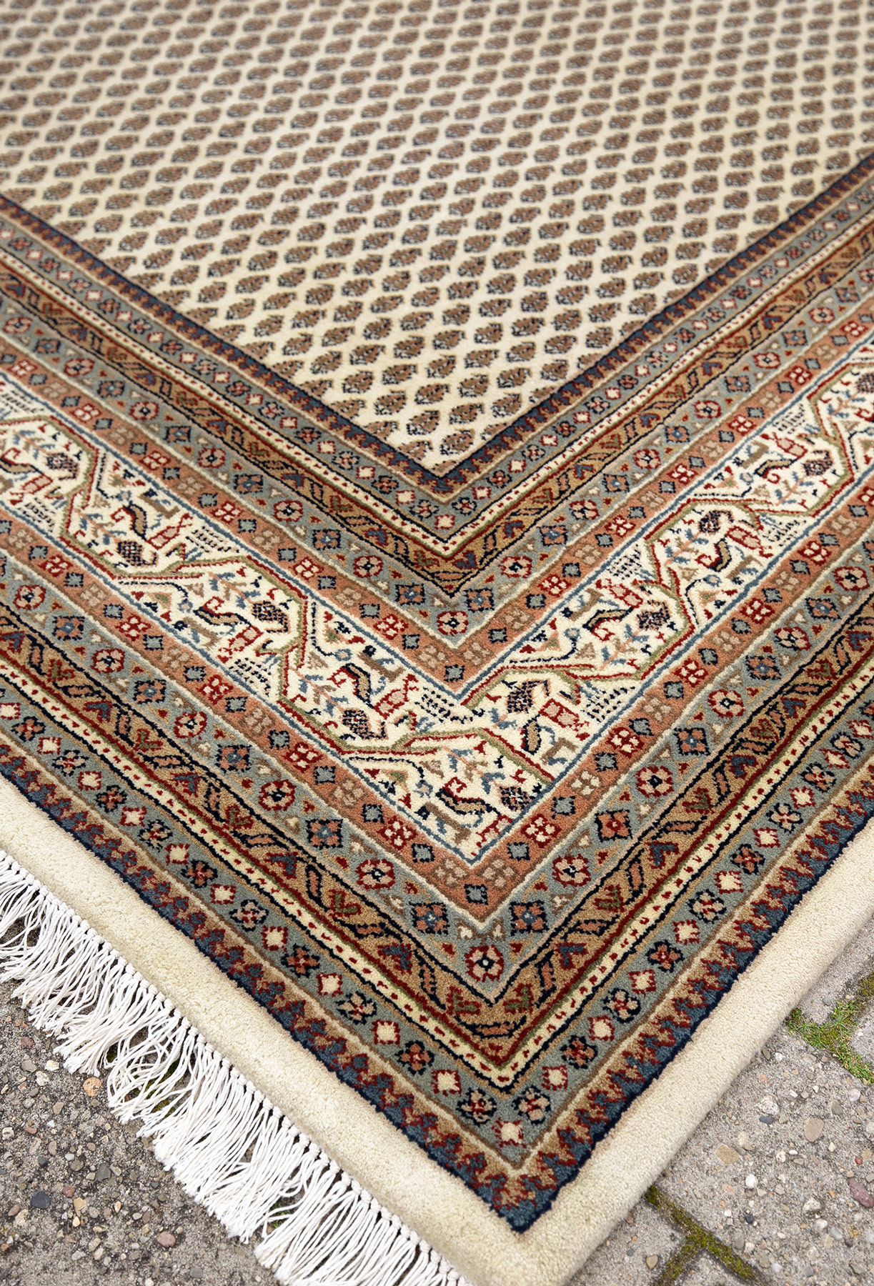 Mir Royal Orientteppich neu cream Indien | Neuseelandwolle