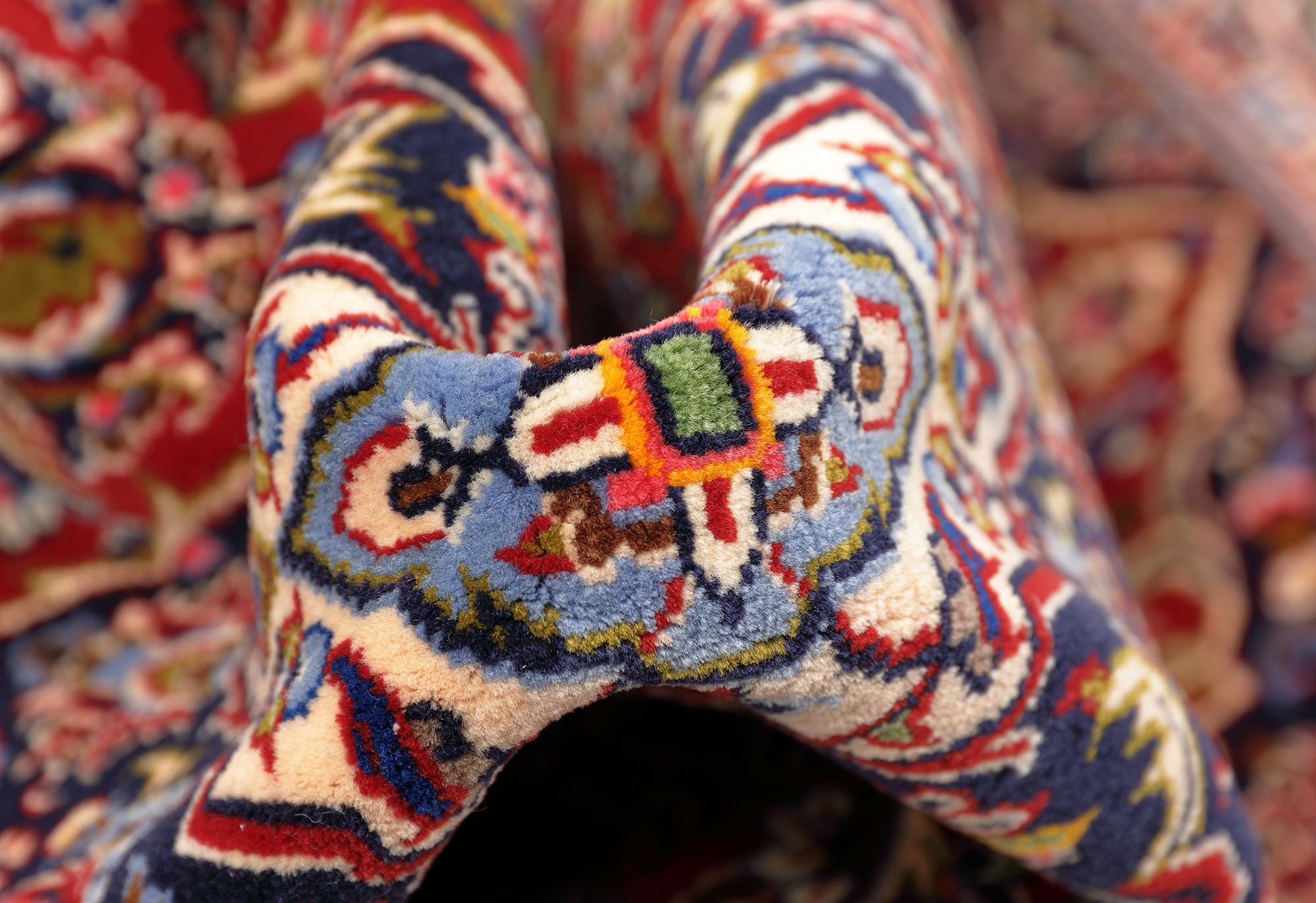 Kork Keshan Perserteppich neu | Medaillon