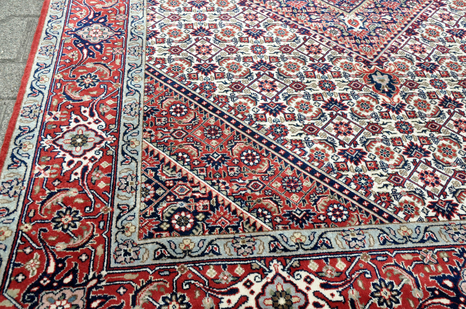 Bidjar Orientteppich Indien rot | Neuseelandwolle