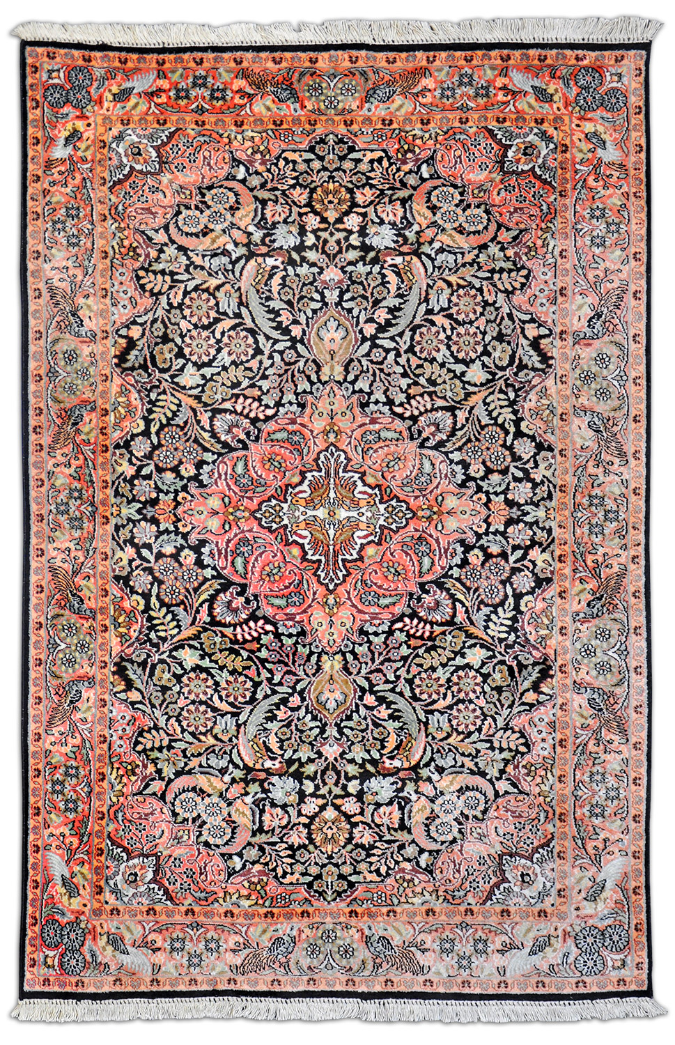 Kaschmir Teppich Indien neu | Kunstseide Kaschmir Teppich Indien neu | Kunstseide